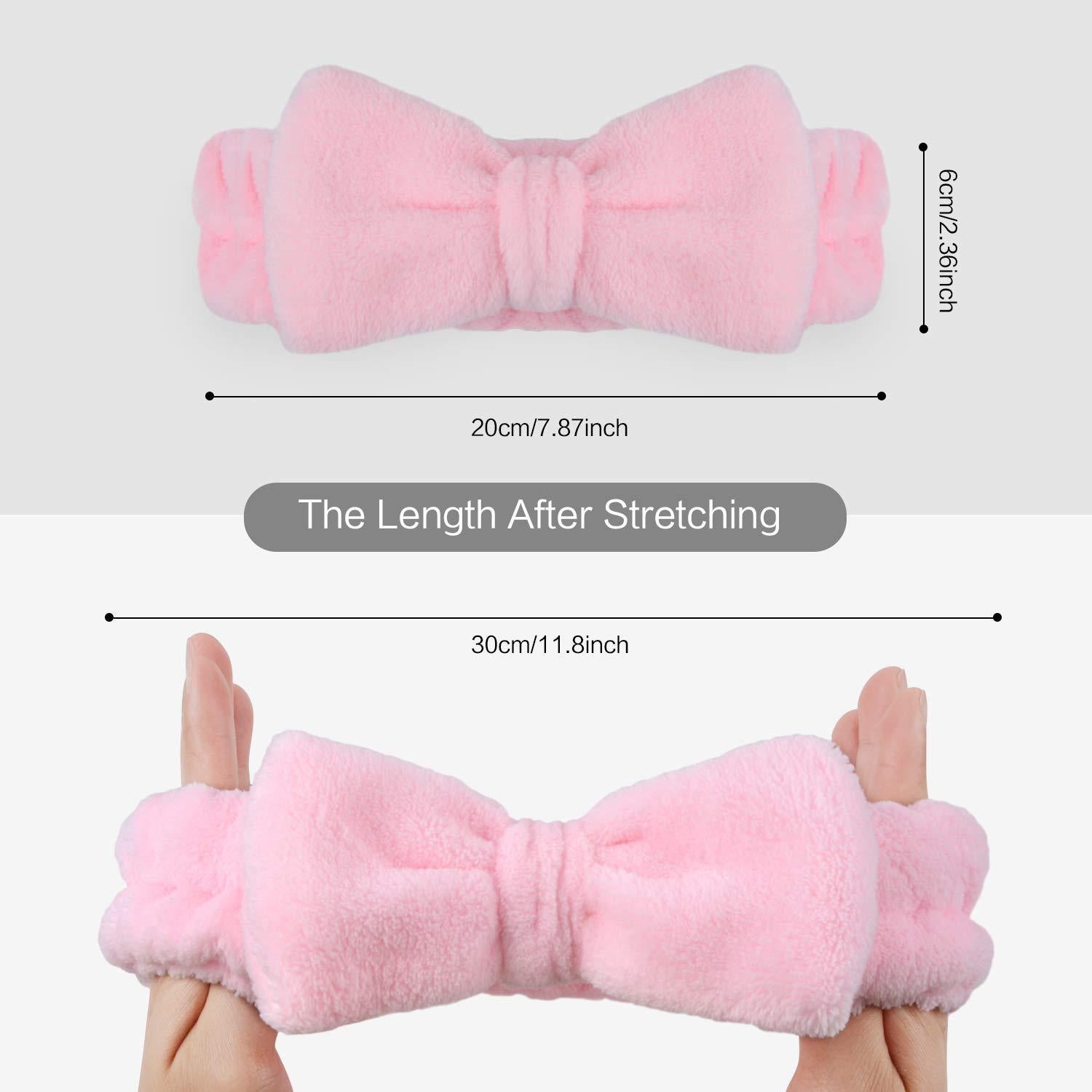 Banda Facial Spa SINLAND Microfibra Suave 3 Piezas Ajustable