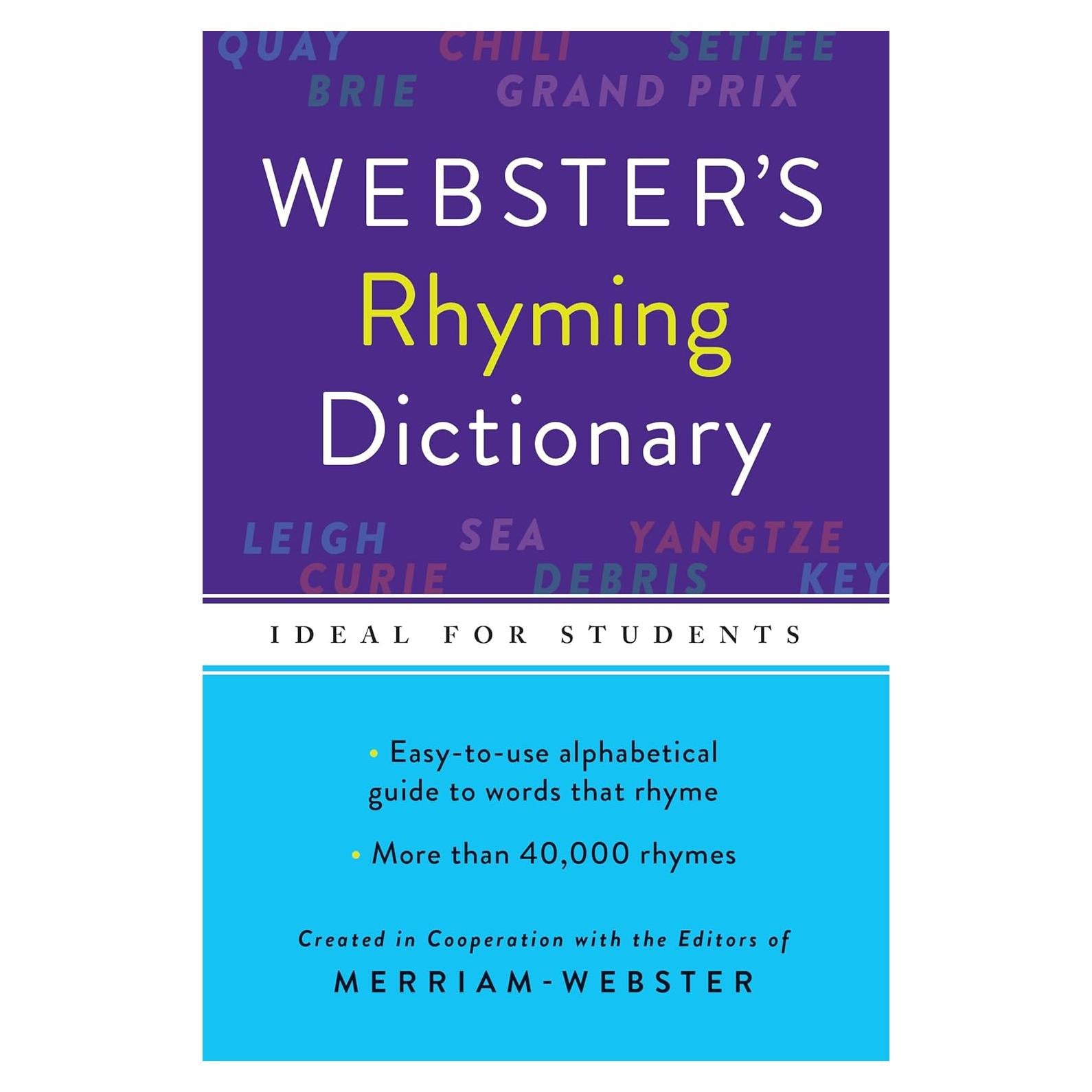 Webster's Rhyming Dictionary, Newest Edition