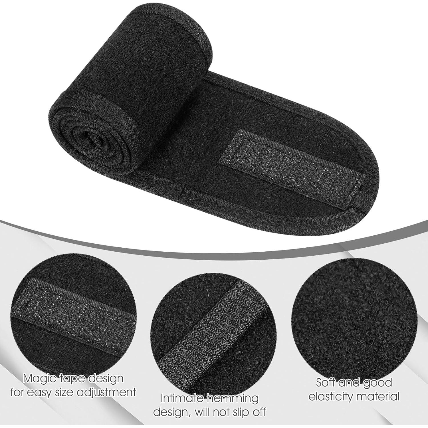 Paquete de 4 bandas de cabeza Obeoby para spa y maquillaje