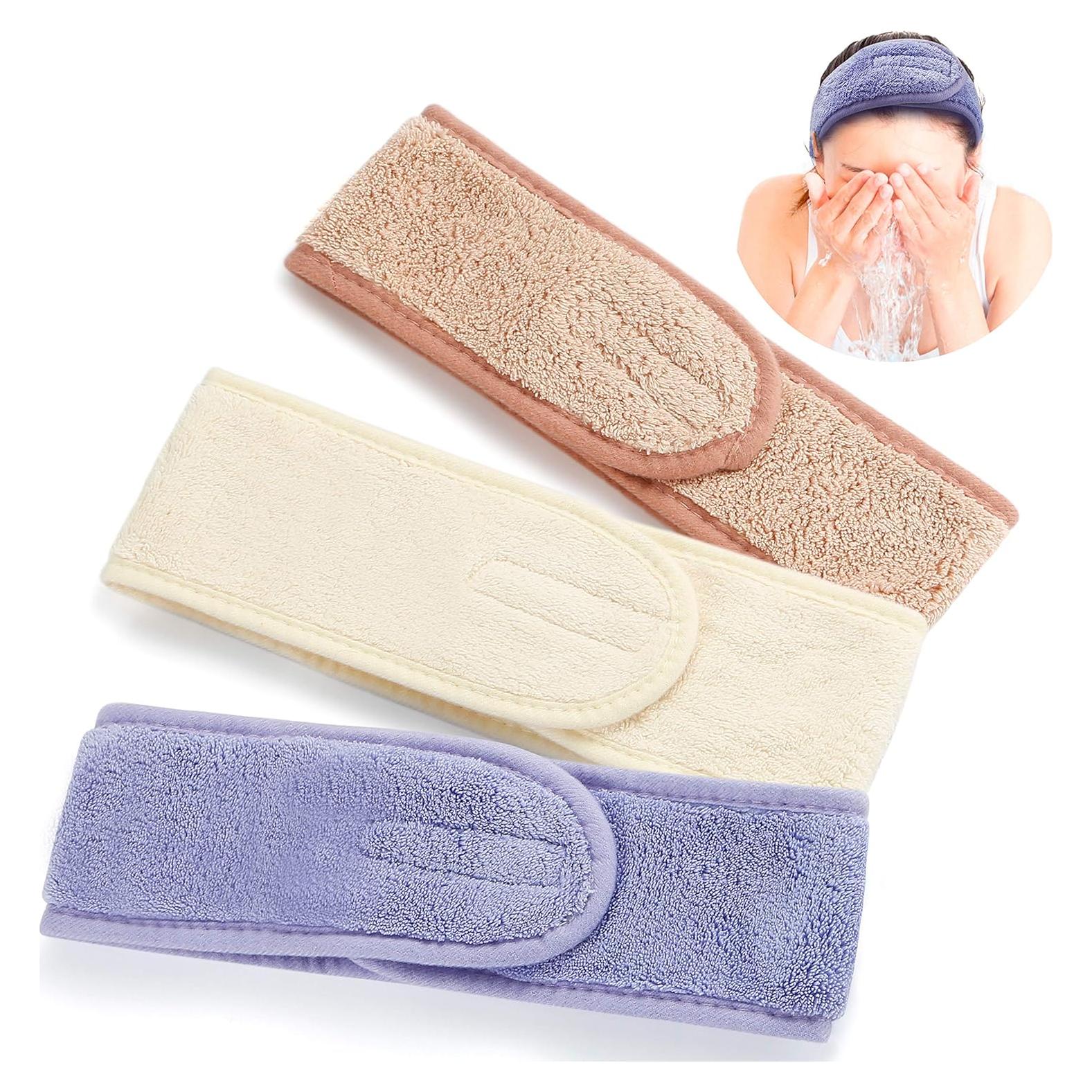 Diadema Facial Ajustable 3 Piezas TailaiMei - Spa y Ducha