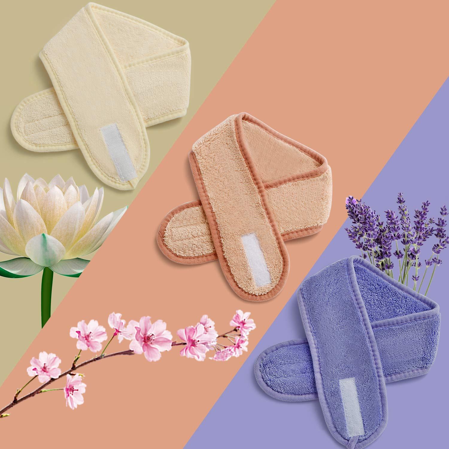 Diadema Facial Ajustable 3 Piezas TailaiMei - Spa y Ducha