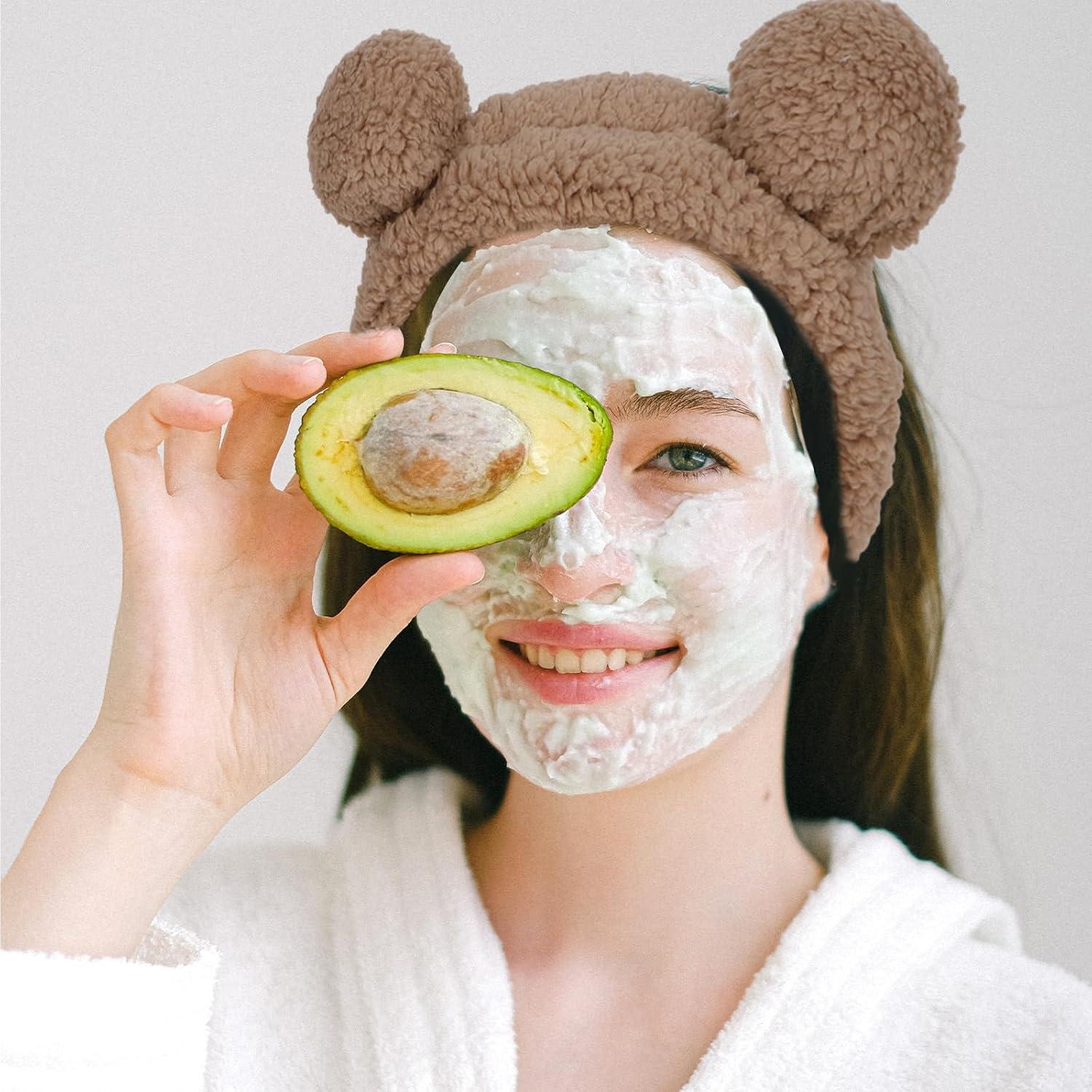 Diadema de Spa YISSION 4 Piezas Microfibra para Maquillaje