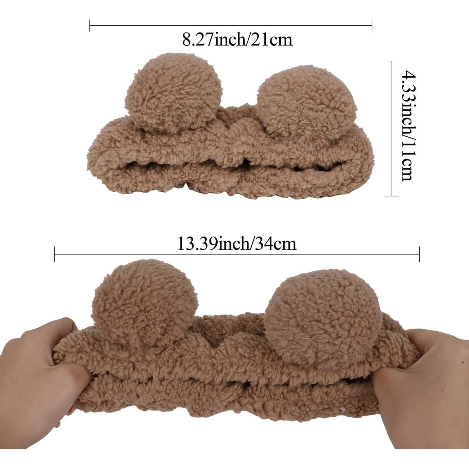 Diadema de Spa YISSION 4 Piezas Microfibra para Maquillaje