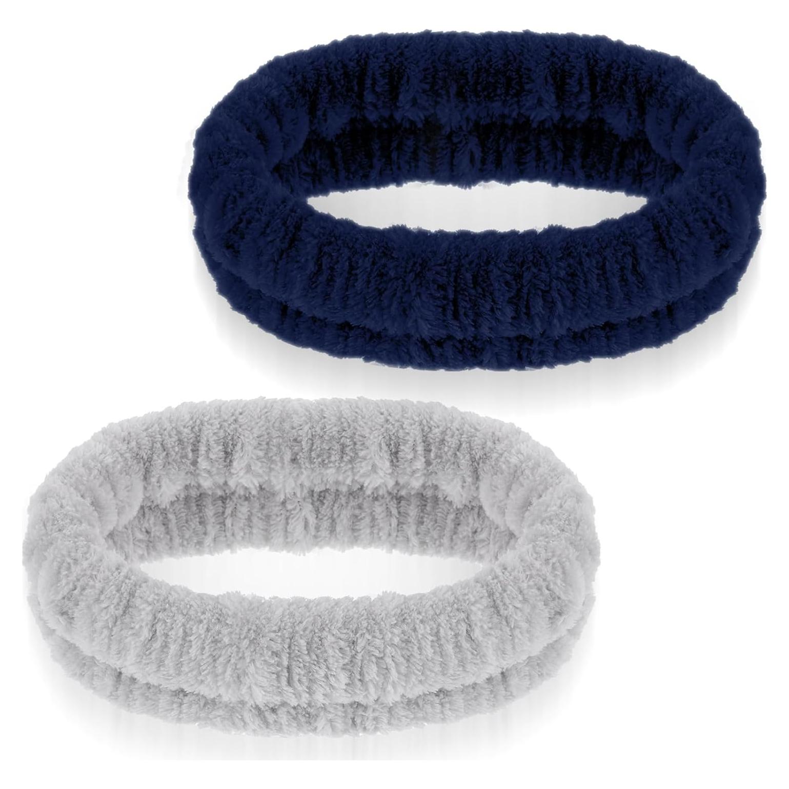 2 Pcs Banda de Maquillaje GEEHUA, Franela Absorbente 17x5cm