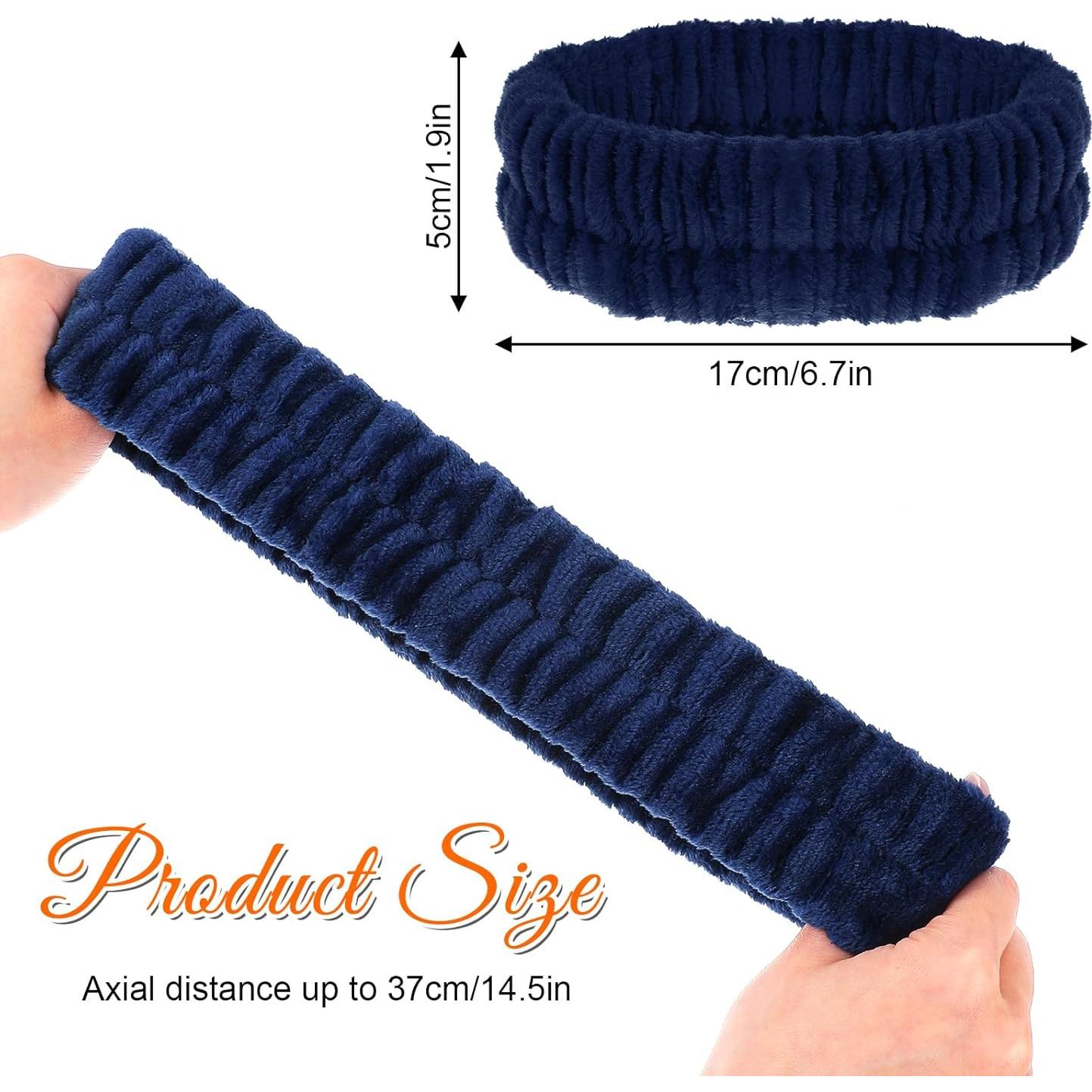 2 Pcs Banda de Maquillaje GEEHUA, Franela Absorbente 17x5cm