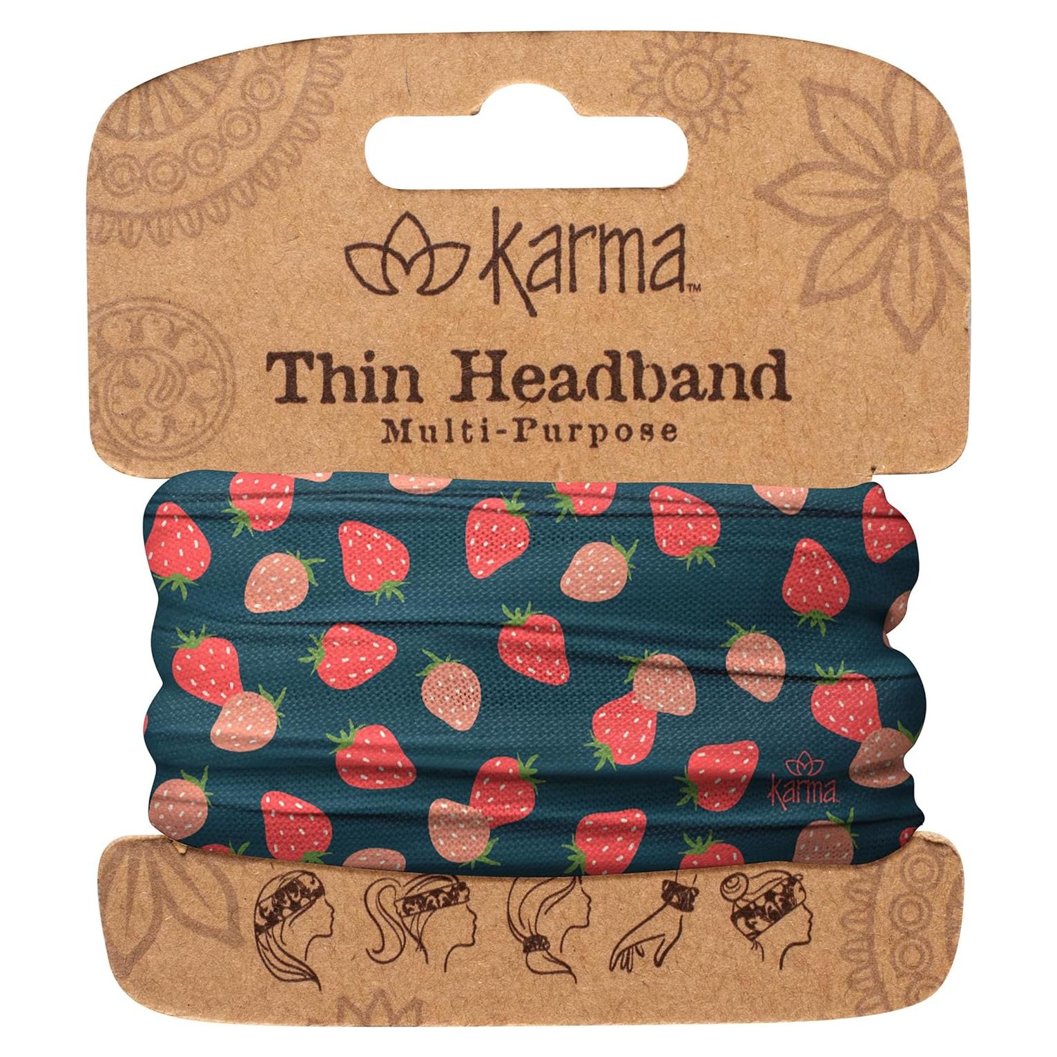 Diadema delgada de tela Karma para mujeres - Estilo versátil