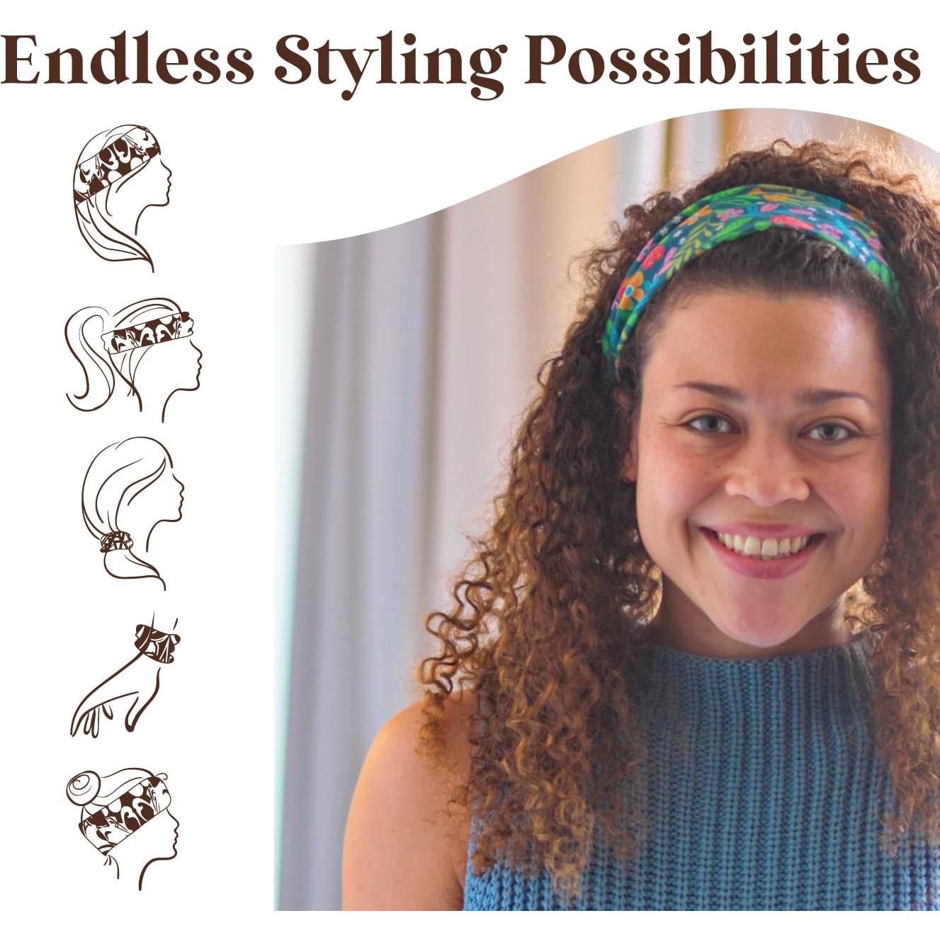 Diadema delgada de tela Karma para mujeres - Estilo versátil