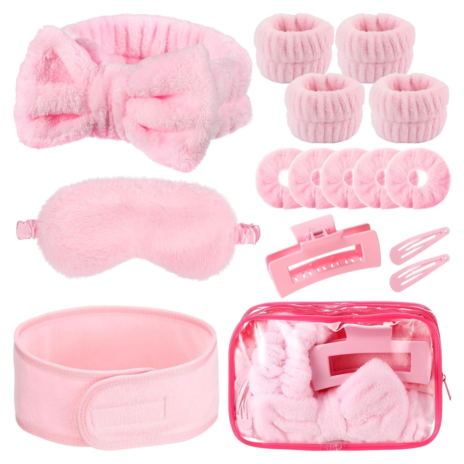 Conjunto de 16 Piezas de Diademas Wavyknot para Cuidado Facial