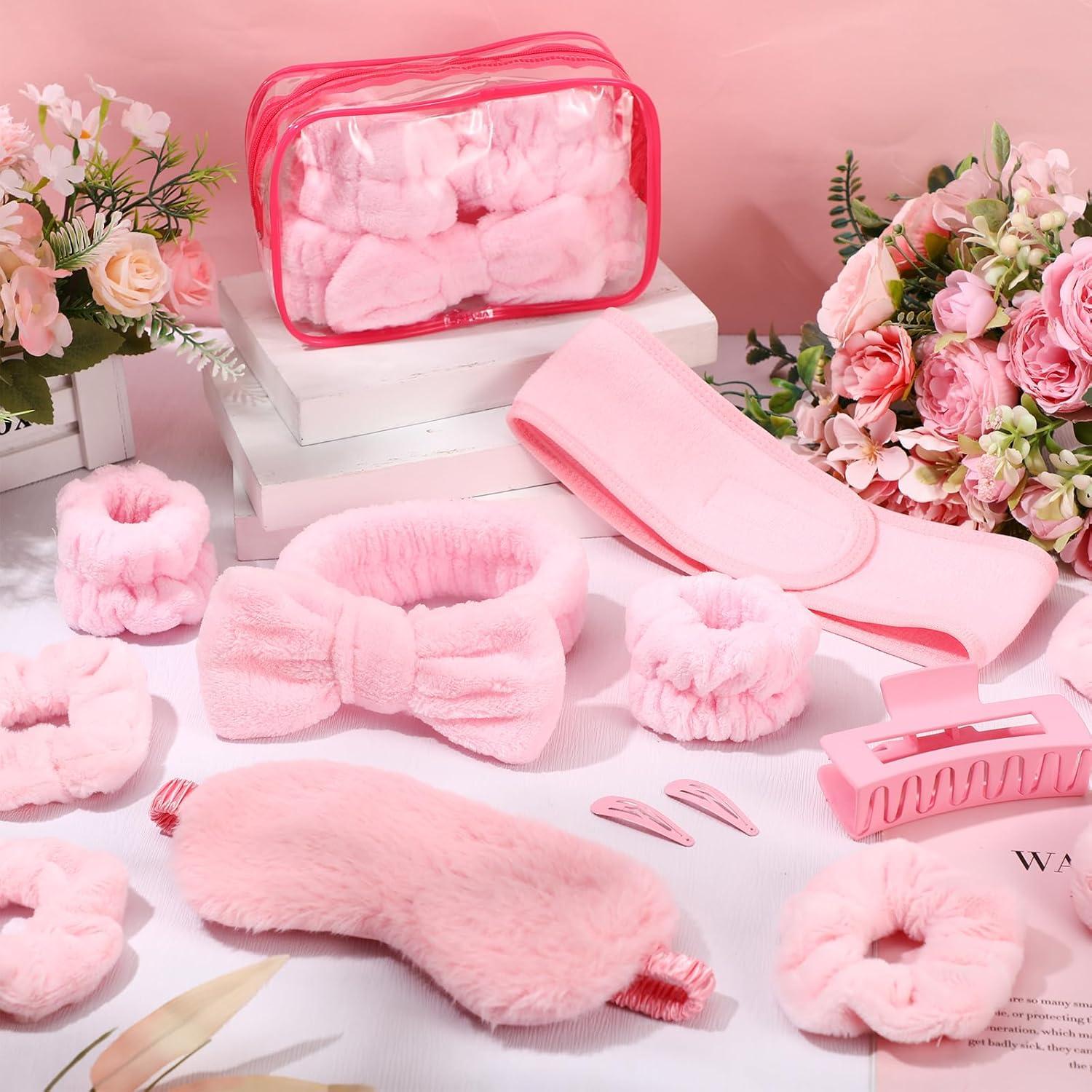 Conjunto de 16 Piezas de Diademas Wavyknot para Cuidado Facial