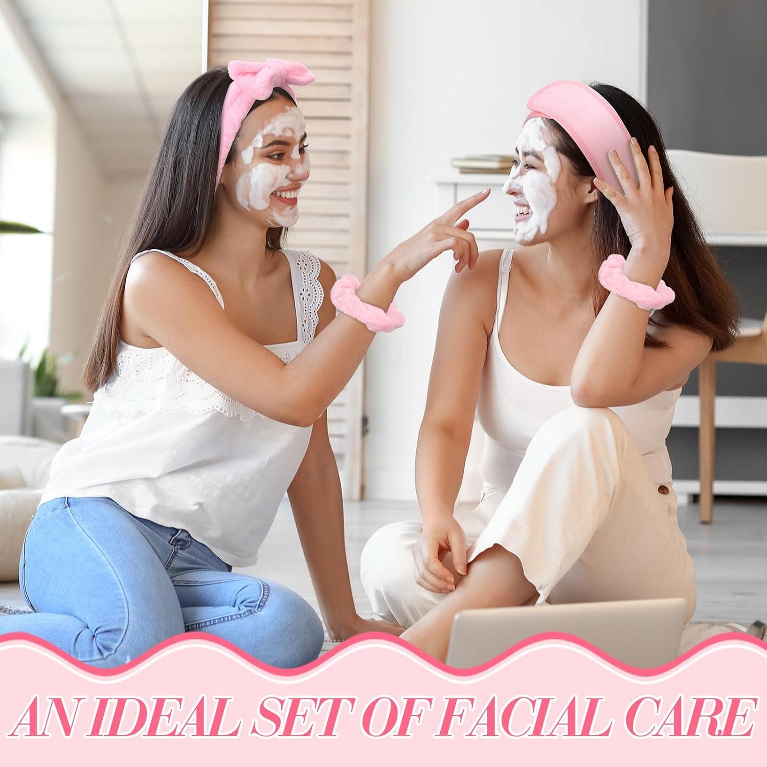 Conjunto de 16 Piezas de Diademas Wavyknot para Cuidado Facial