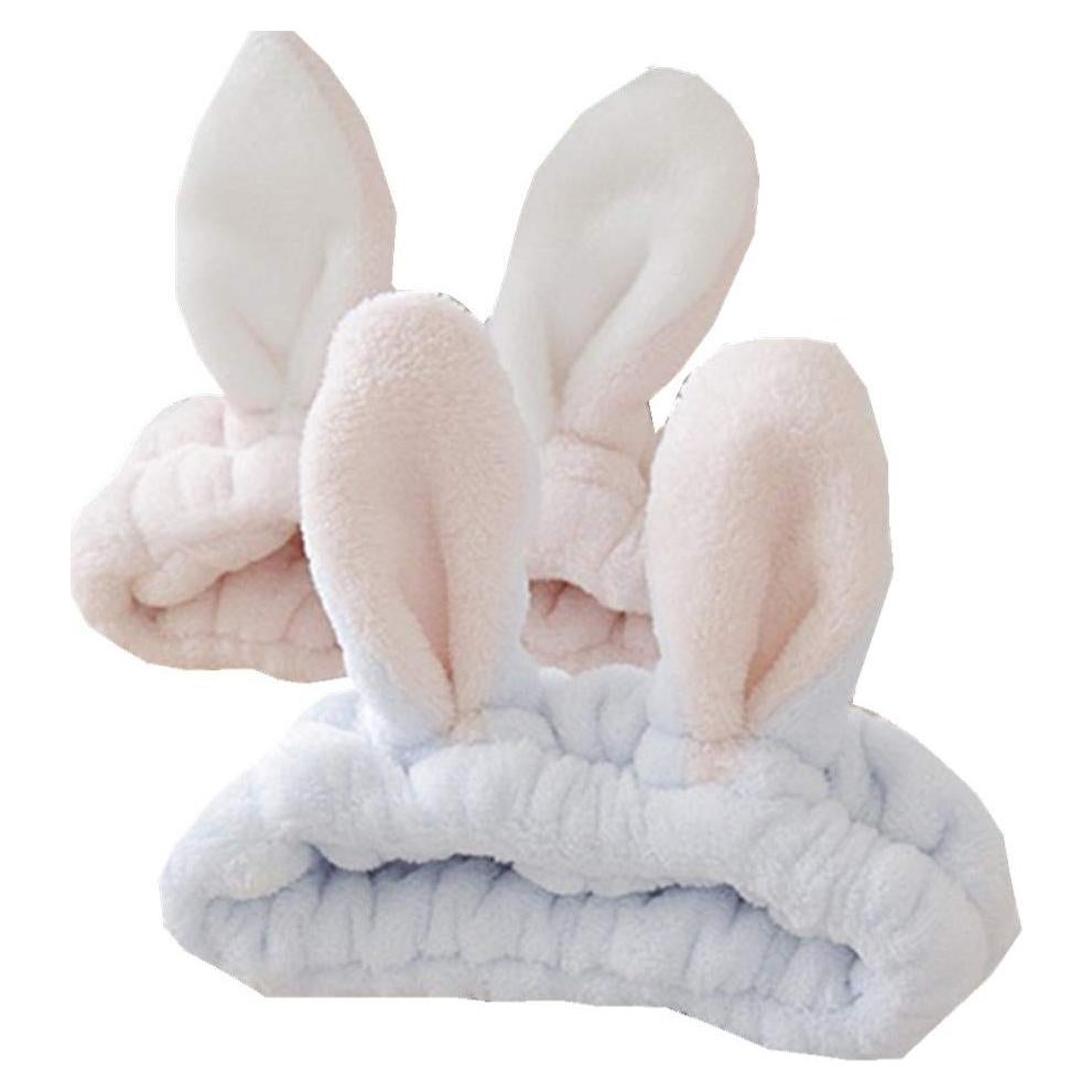 Banda Elástica de Maquillaje con Orejas de Conejo 2Pcs