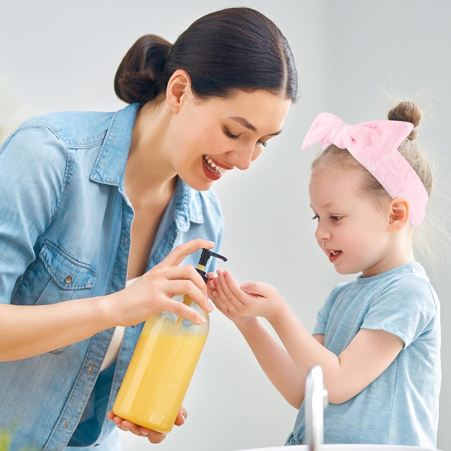 Diademas de Spa Rosa Casoty - 8 Pcs Suave Franela Coral