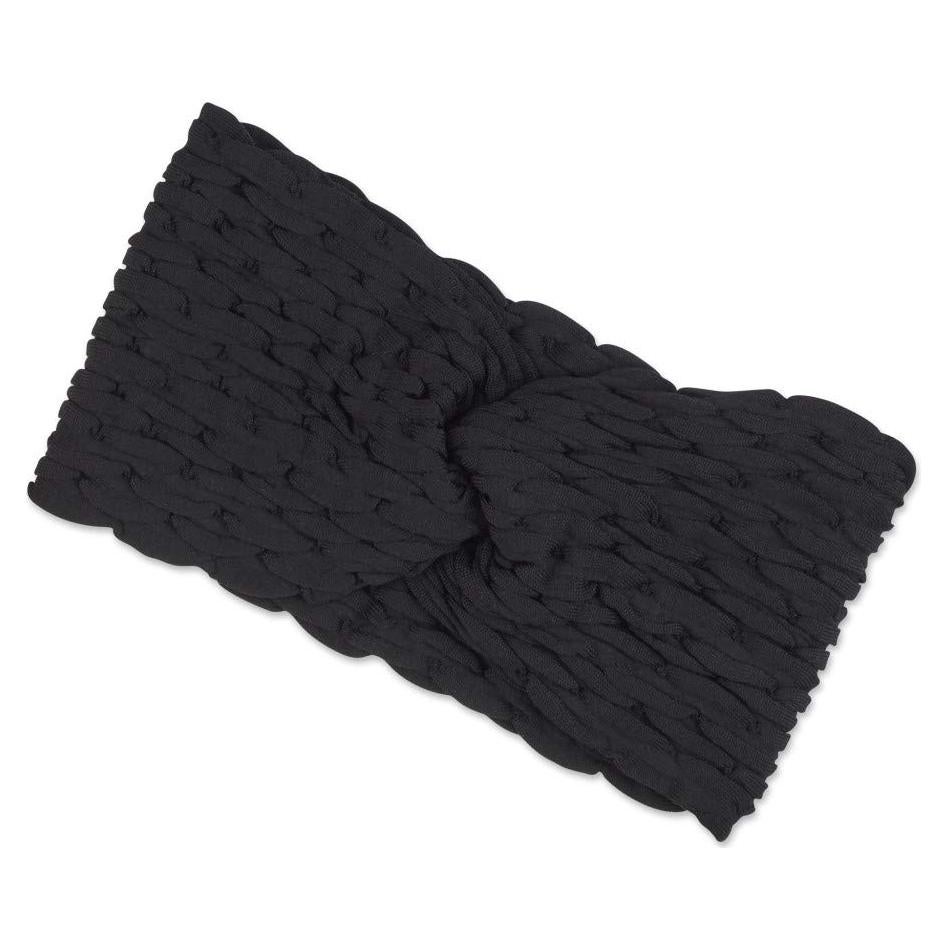 Diadema Extra Ancha Scünci by Conair Negra Hecha en Italia