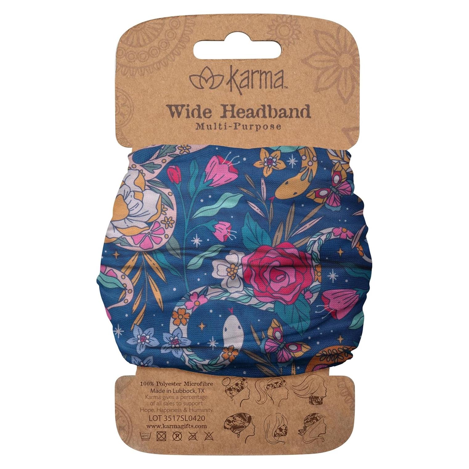 Diadema Elástica Karma para Mujeres - Azul - 100% Poliéster