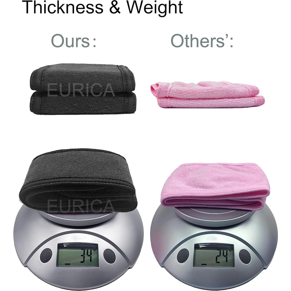 Banda para el cabello EUICAE, 6 unidades elásticas lavables