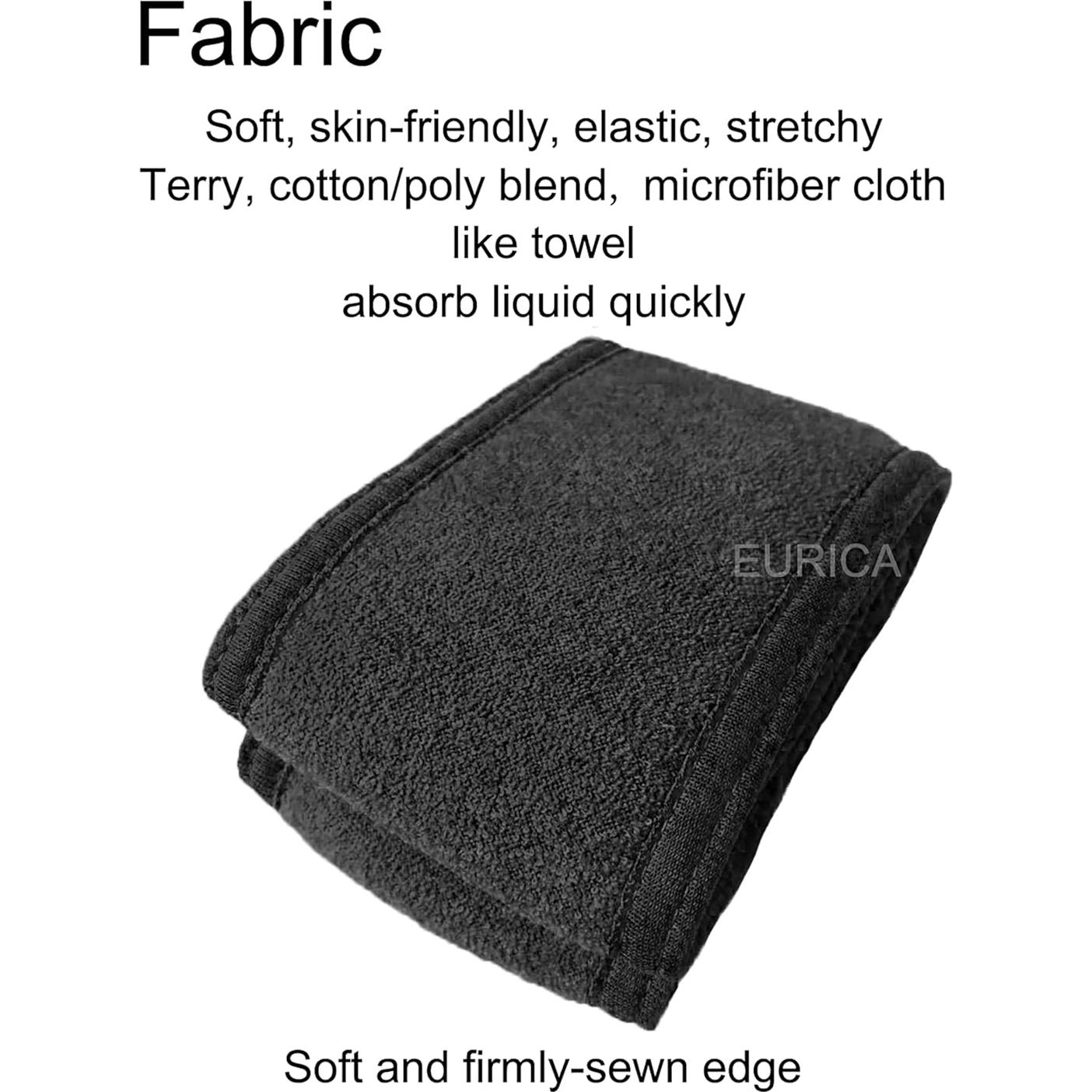 Banda para el cabello EUICAE, 6 unidades elásticas lavables