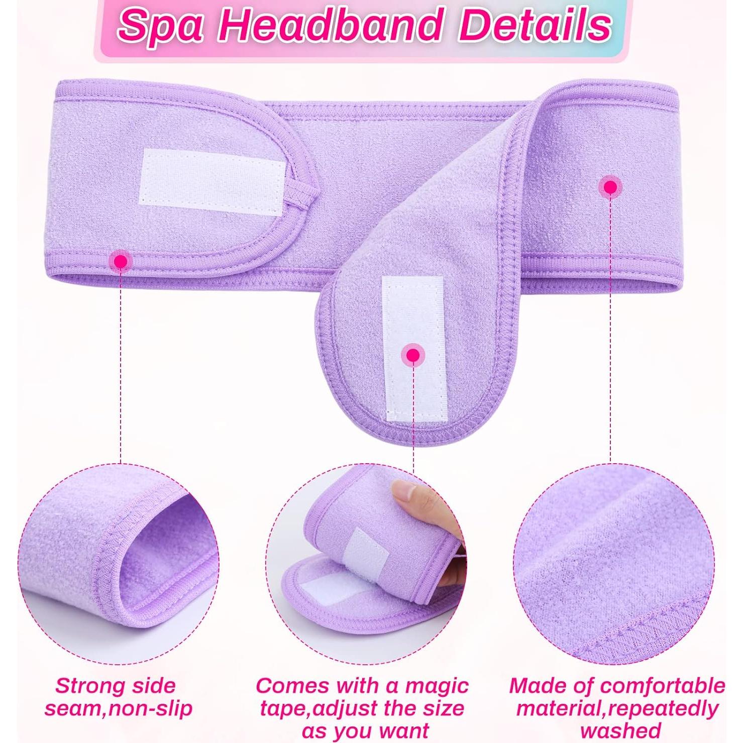 Diadema de Spa Sublaga - 6 Piezas Coloridas, Suave y Ajustable