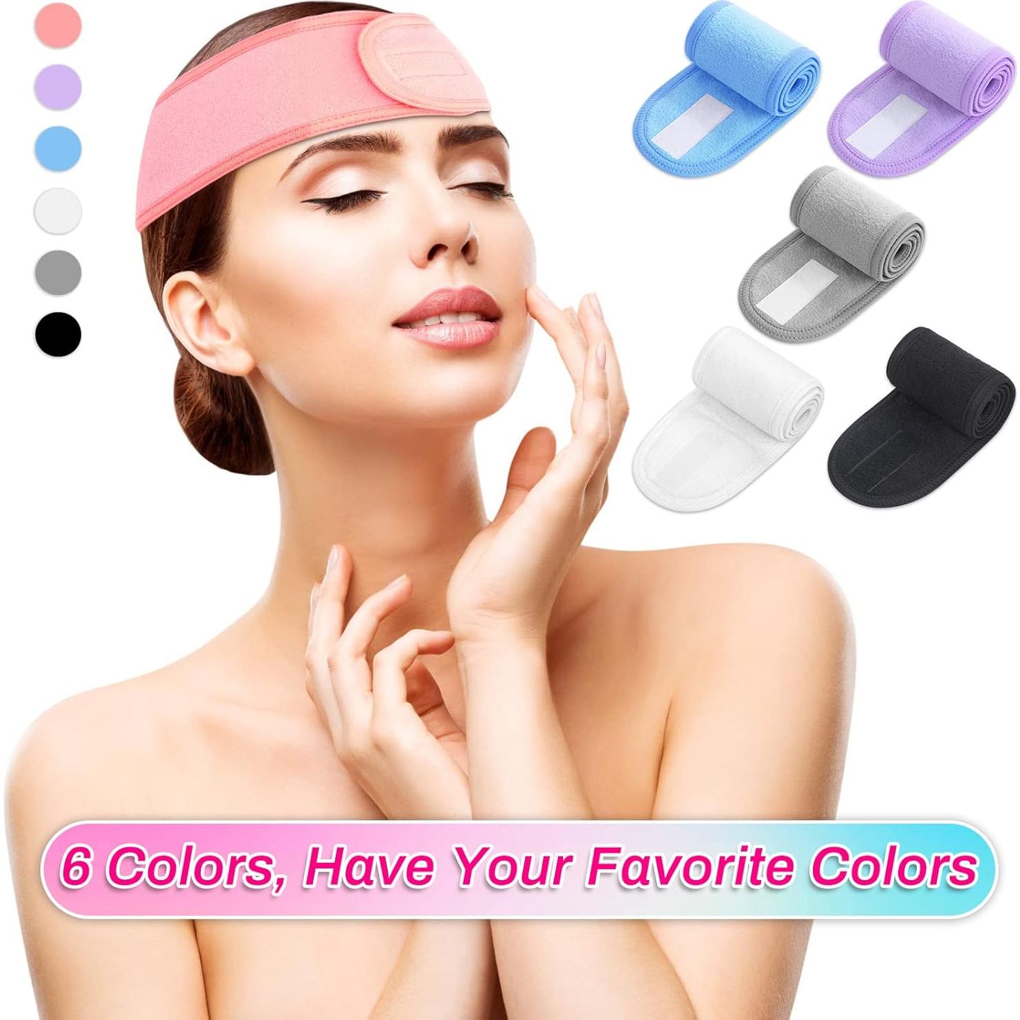 Diadema de Spa Sublaga - 6 Piezas Coloridas, Suave y Ajustable