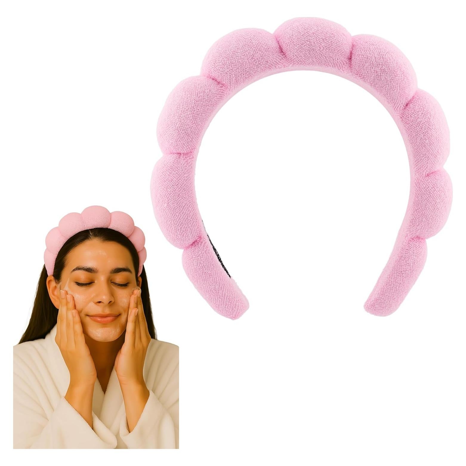 Diadema de Spa 2 Orchids Rosa Pastel para Cuidado Facial