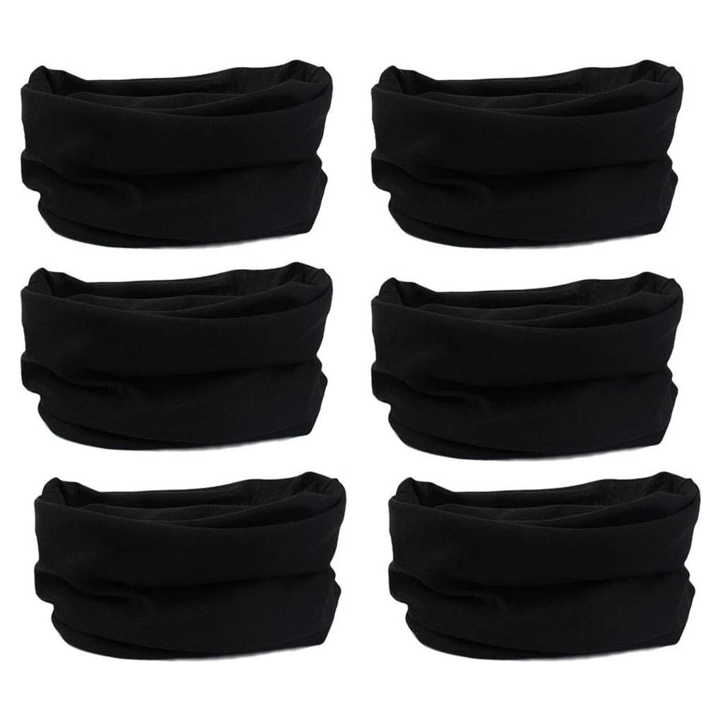 6 Piezas Bufanda Elástica Multifuncional Leasinder - UV, 49x24 cm
