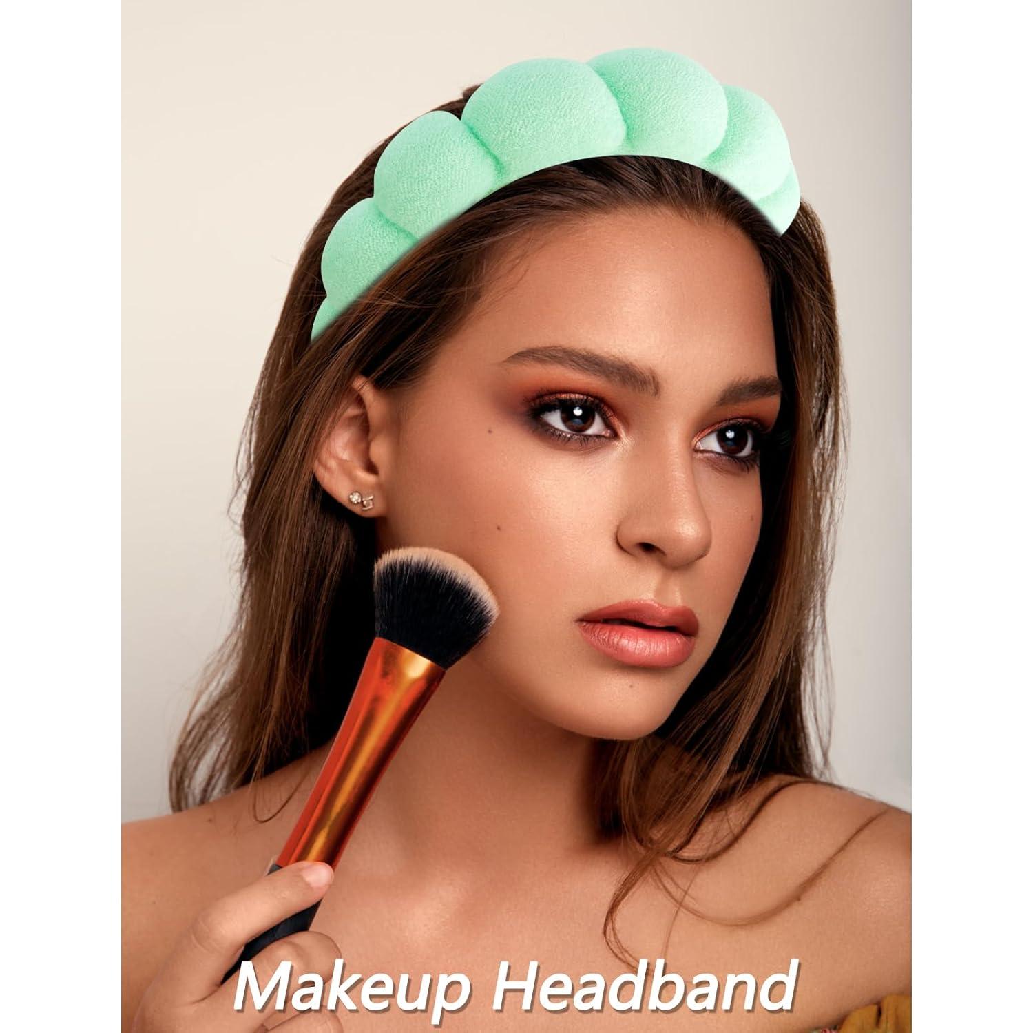 Banda para la cabeza Spa Velscrun + Set 6 esponjas verdes