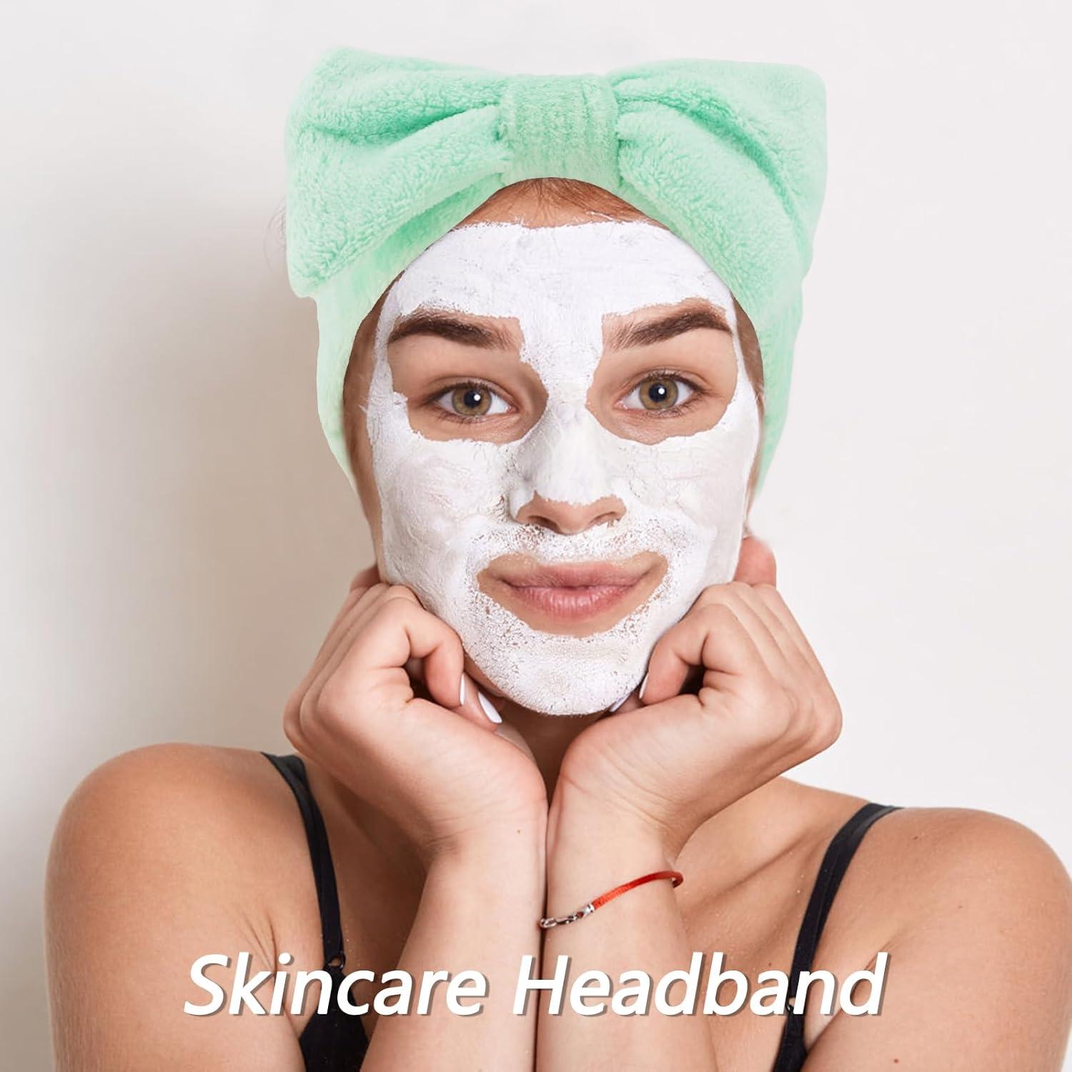 Banda para la cabeza Spa Velscrun + Set 6 esponjas verdes