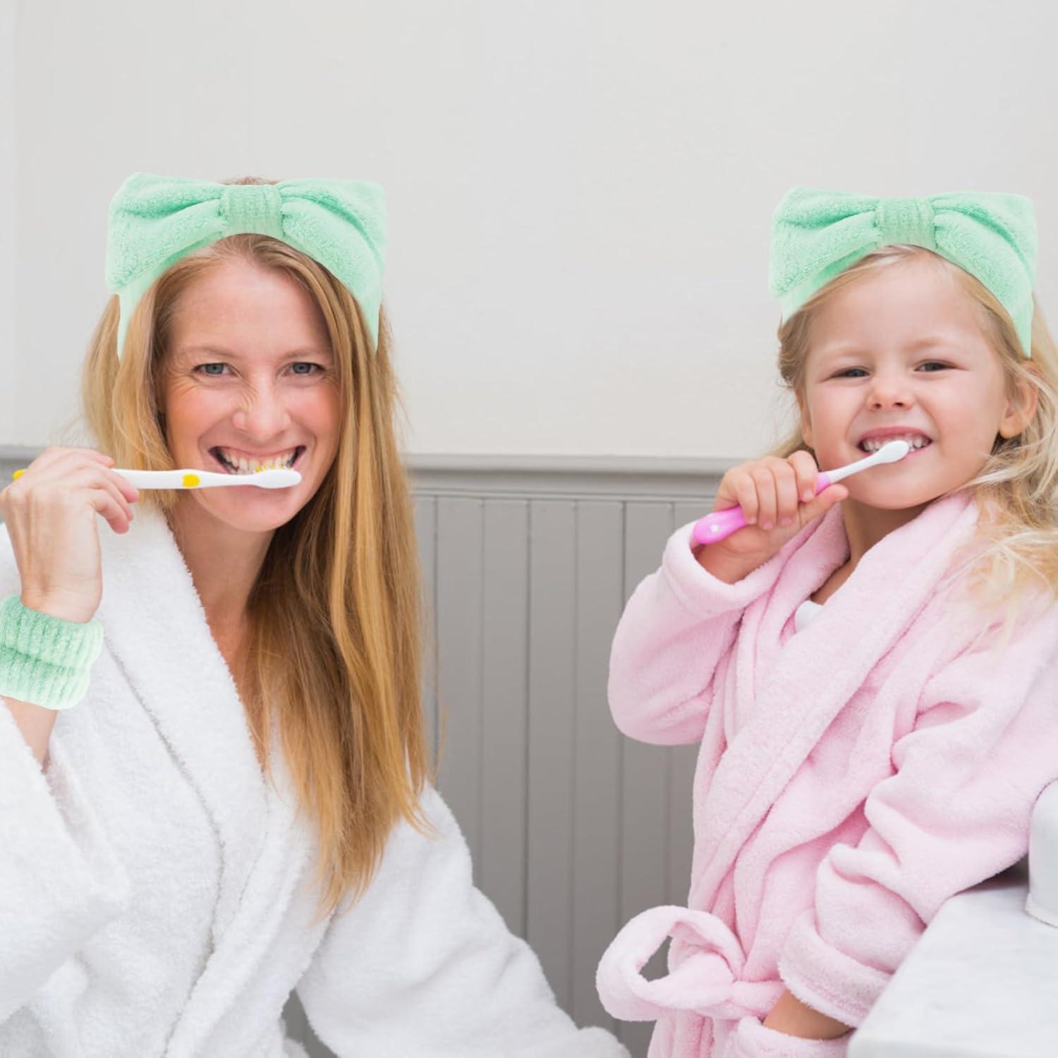 Banda para la cabeza Spa Velscrun + Set 6 esponjas verdes