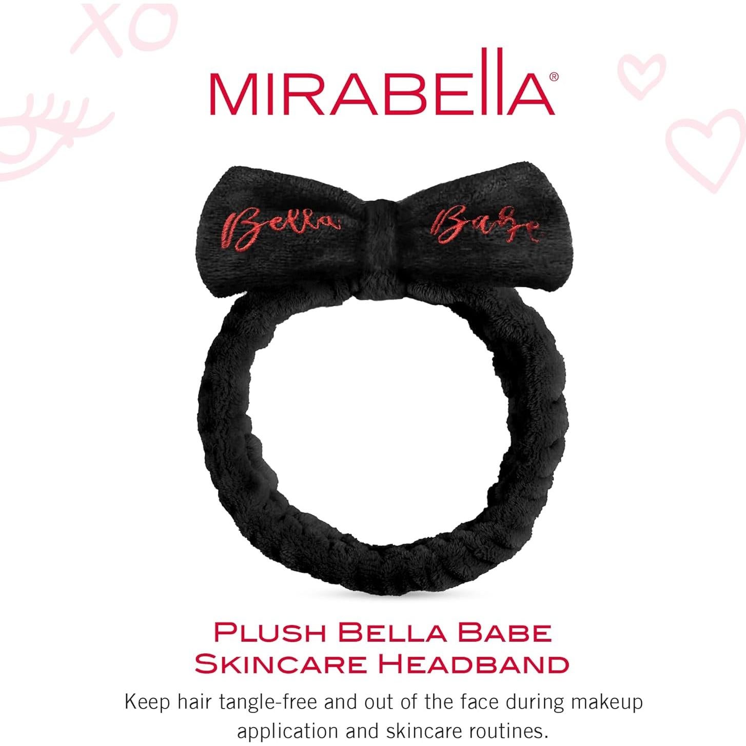 Diadema de Cuidado de la Piel Mirabella Plush Bella Babe
