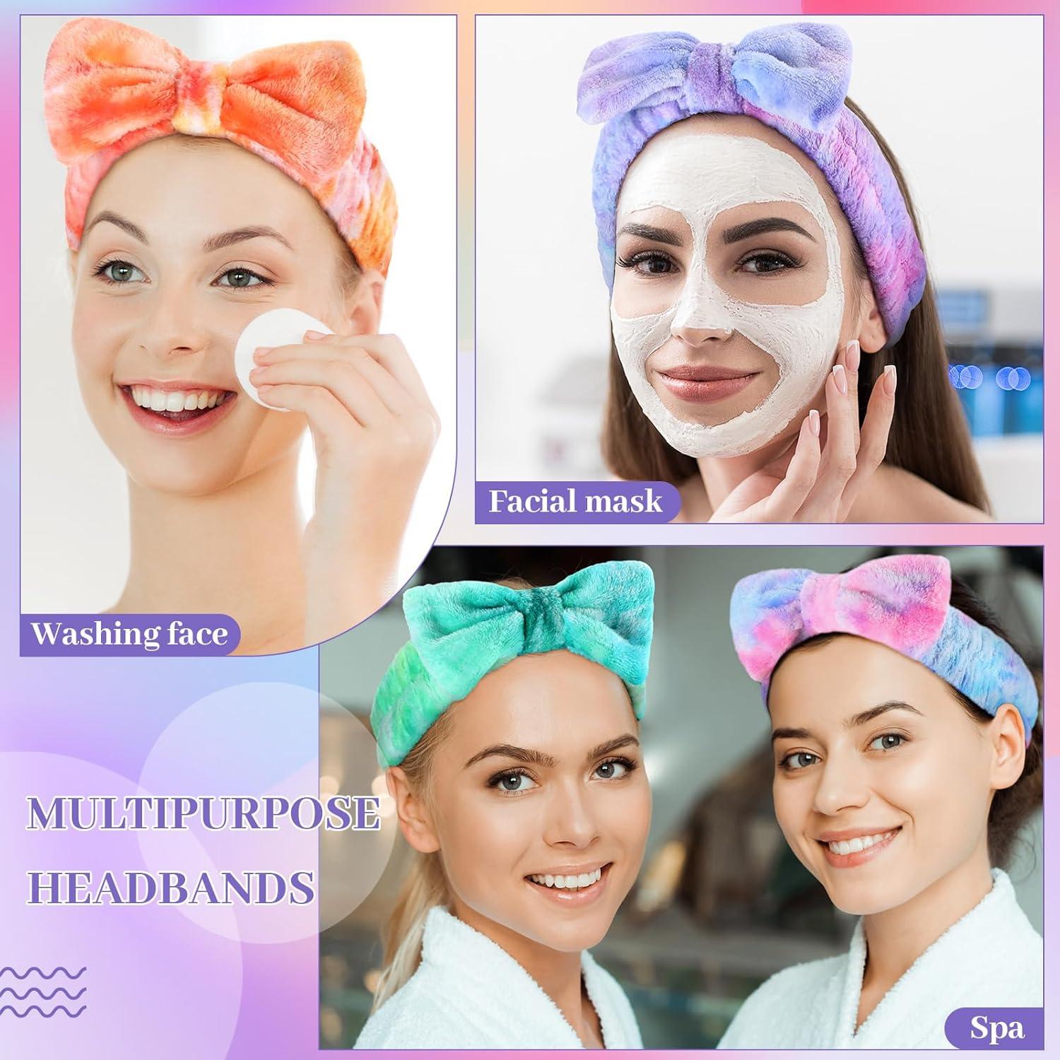 Diademas de Spa Riceshoot 24 Piezas Microfibra Multicolor