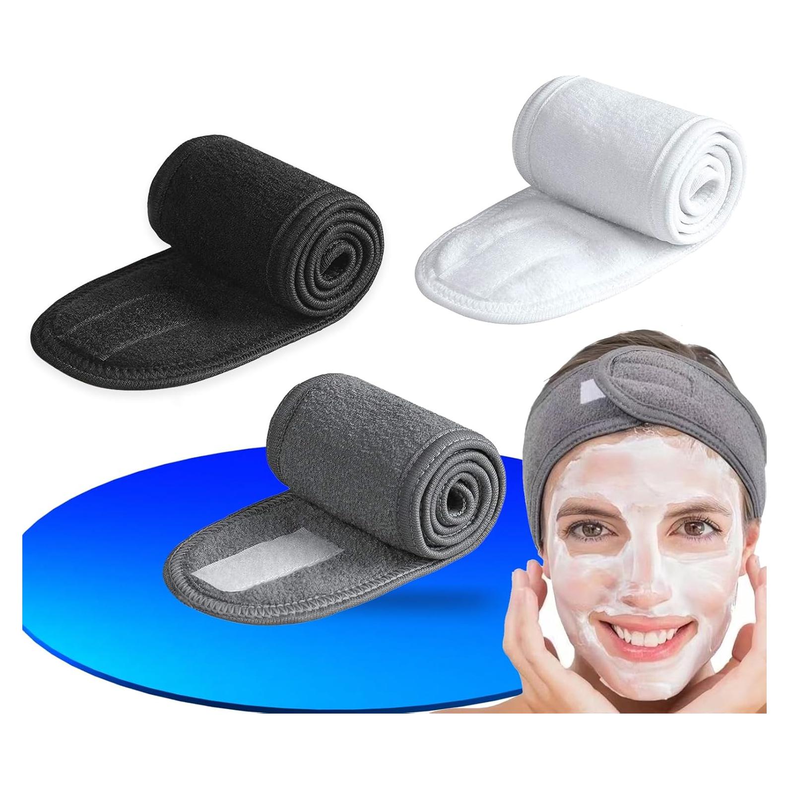 Conjunto de Diademas Faciales Spa DZSEE 3 Piezas Ajustables