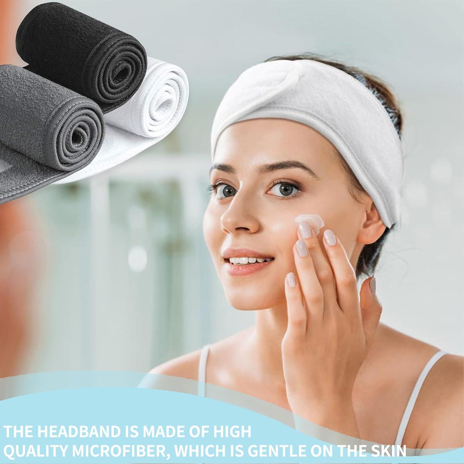 Conjunto de Diademas Faciales Spa DZSEE 3 Piezas Ajustables