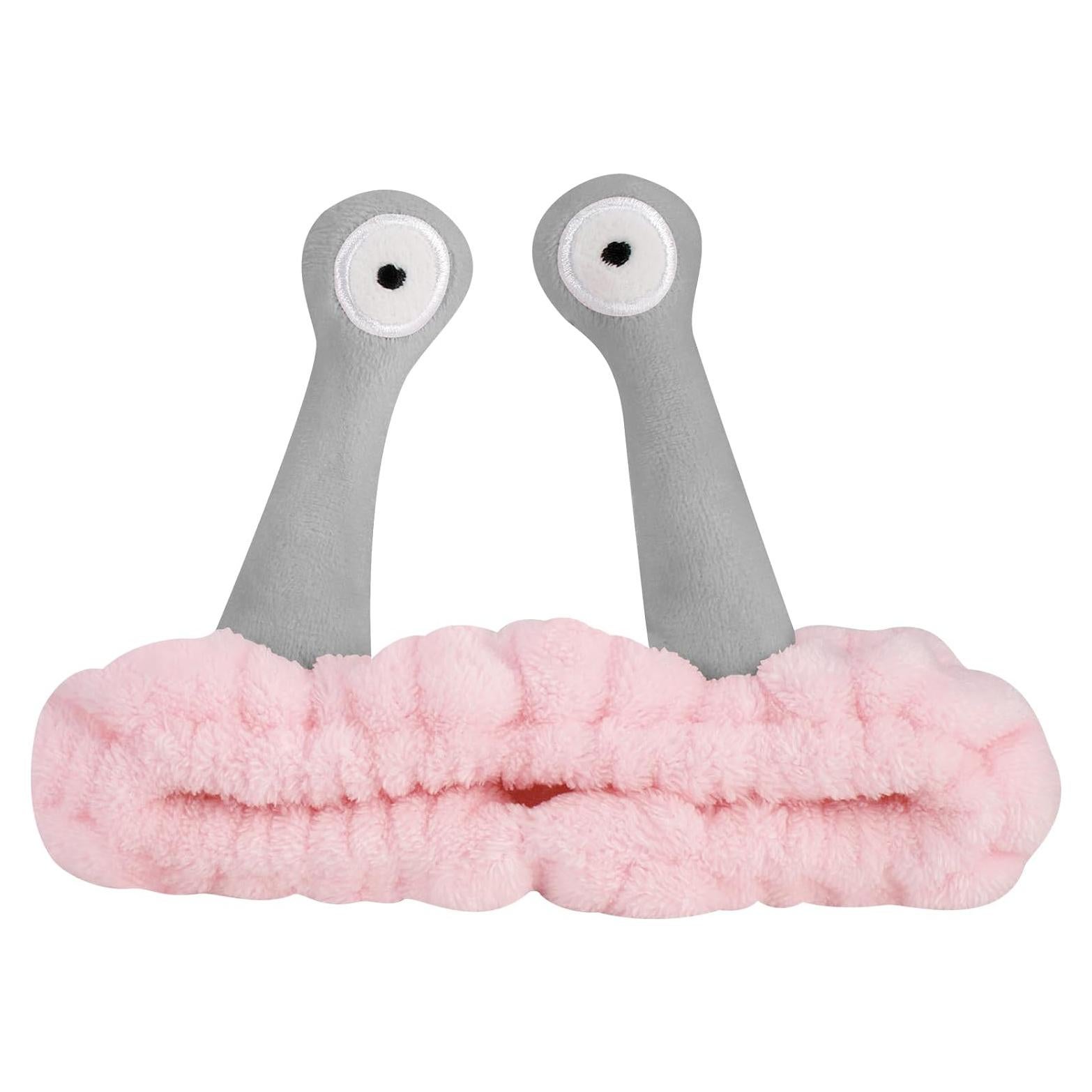 Diadema de Caracol Rosa Jowmoy - Microfibra Suave y Lavable