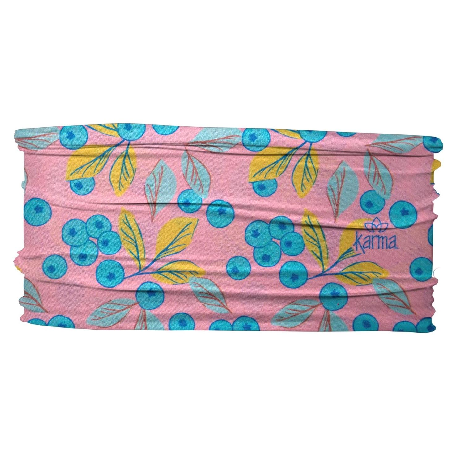 Diadema delgada para mujeres Karma - Rosa y azul - 100% poliéster