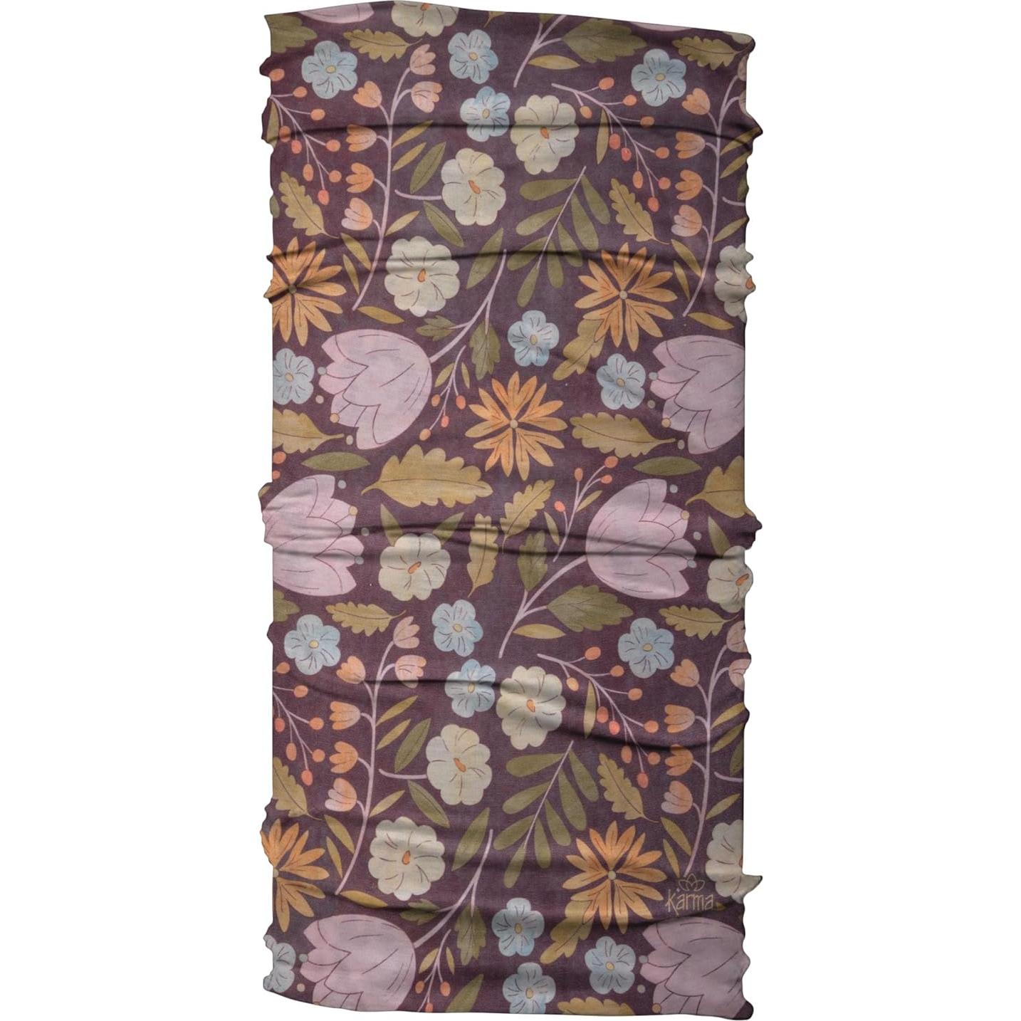 Diadema Ancha de Tela Karma para Mujeres - Púrpura y Verde