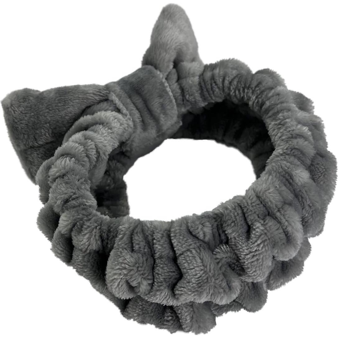 Paquete de 2 diademas de spa de terciopelo con lazo