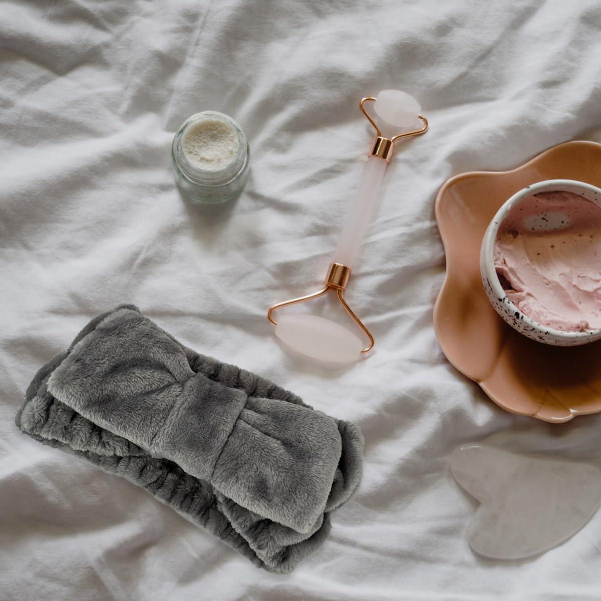 Paquete de 2 diademas de spa de terciopelo con lazo