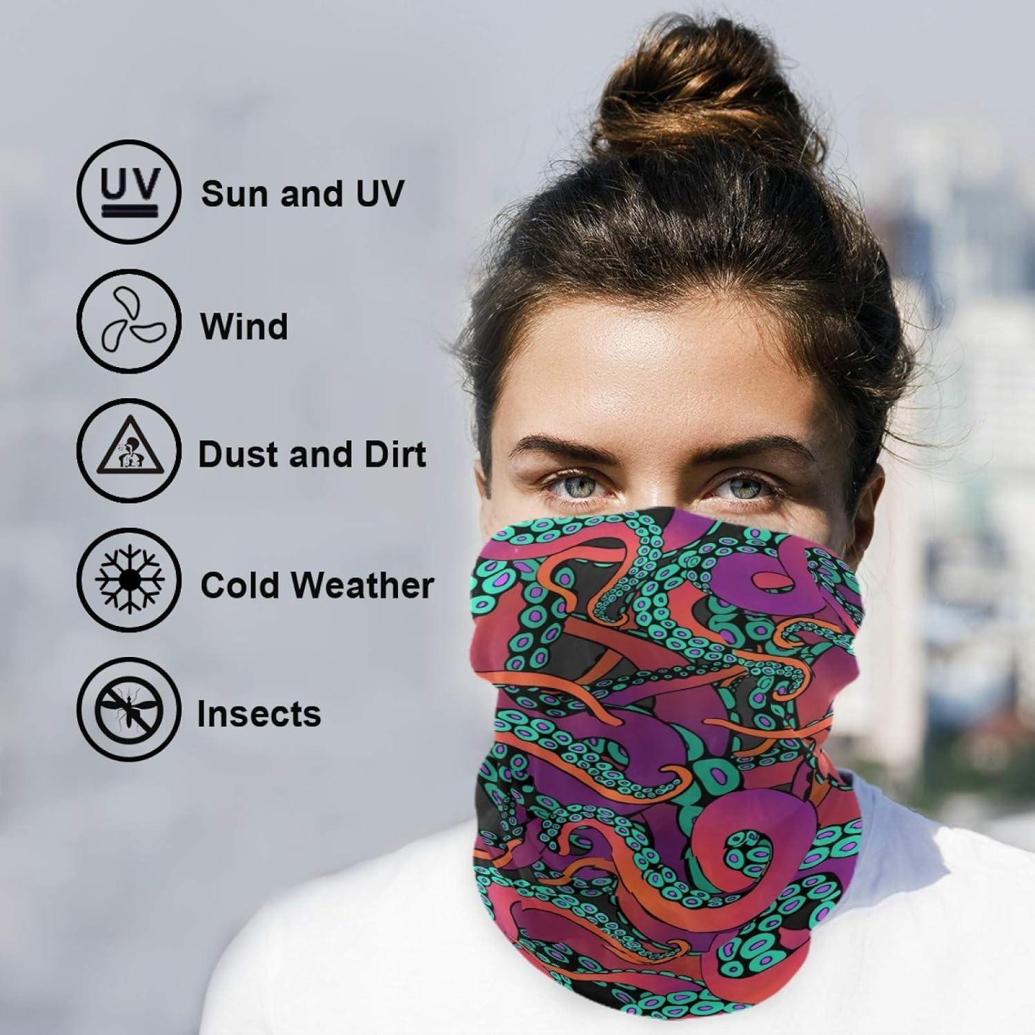Bufanda Balaclava VISESUNNY UV Resistente Unisex 48x24 cm