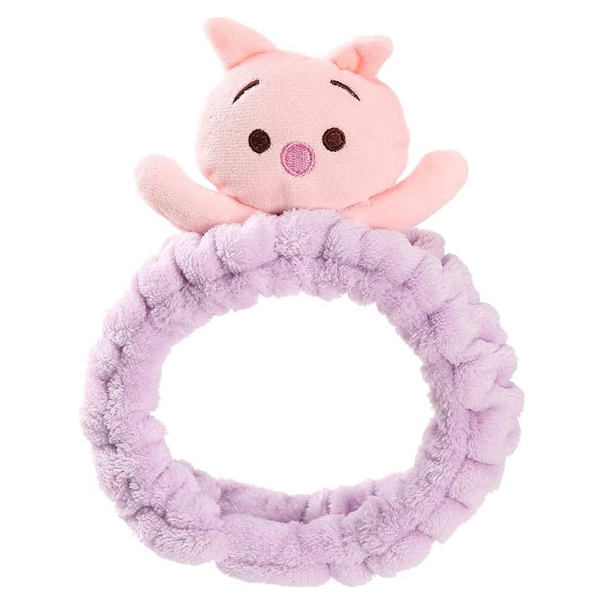 Diadema de Lavado Facial Hofar Púrpura con Felpa Coral