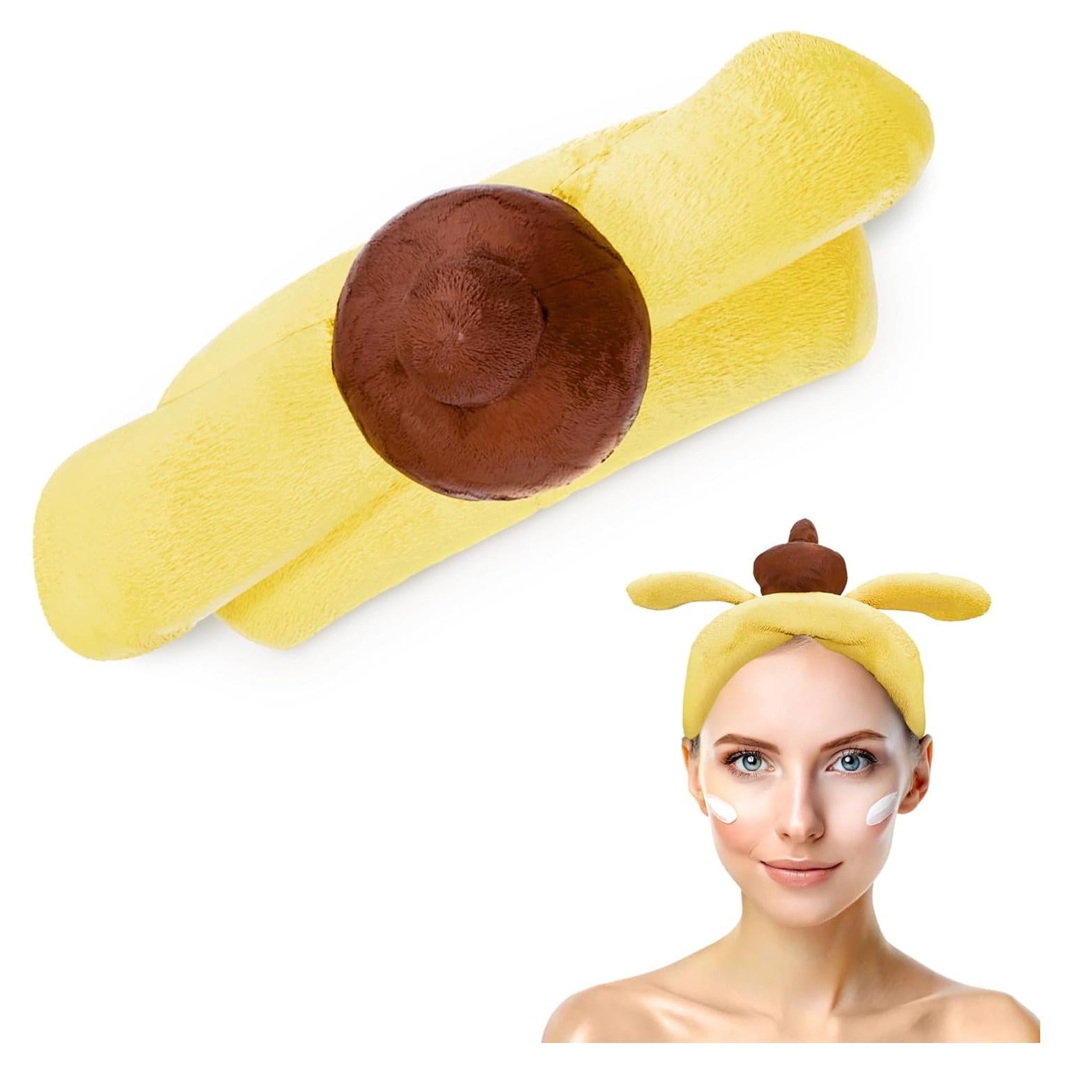 Diadema de Microfibra LIBERHAUS Amarilla para Cuidado Facial