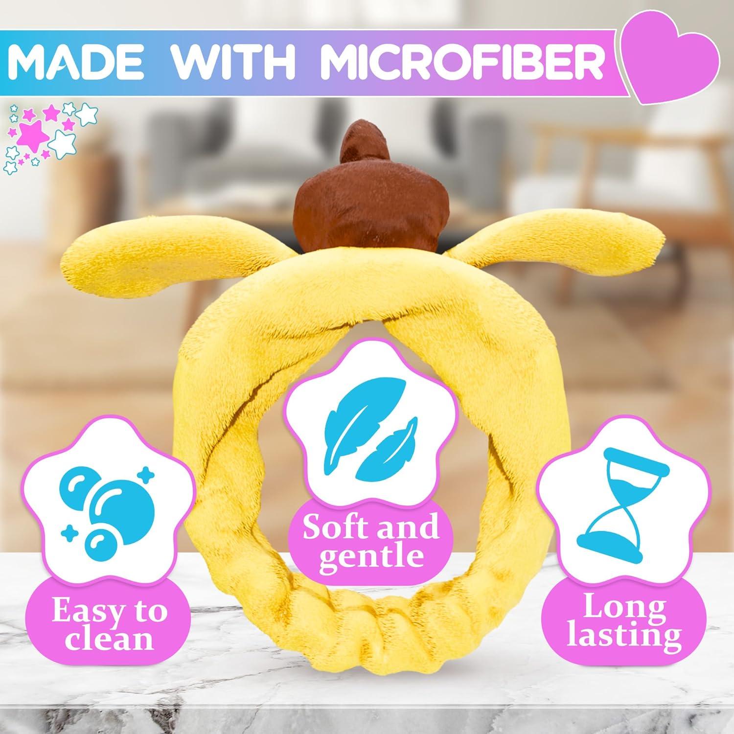 Diadema de Microfibra LIBERHAUS Amarilla para Cuidado Facial