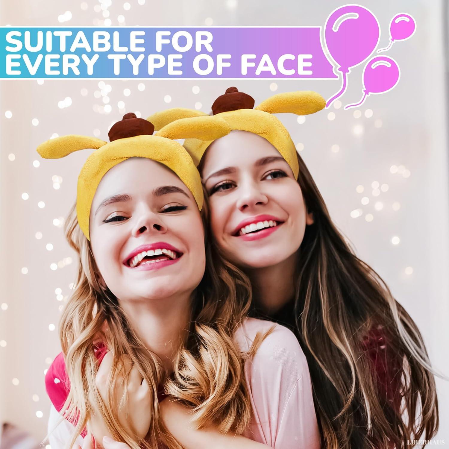 Diadema de Microfibra LIBERHAUS Amarilla para Cuidado Facial