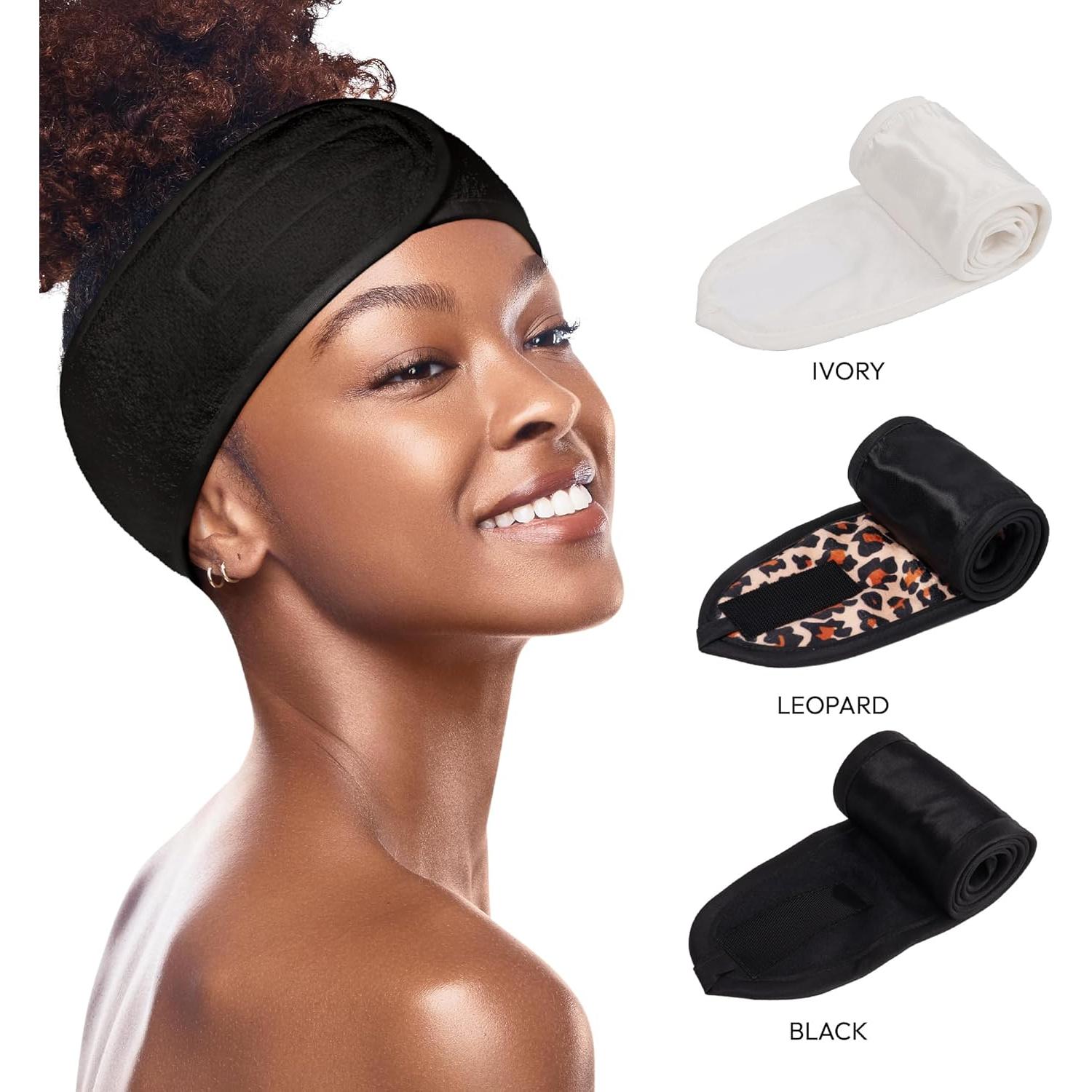 Banda de Spa Red by Kiss Ajustable con Cierre Velcro - Negro