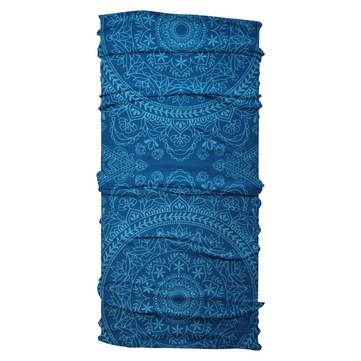 Diadema de Tela Elástica Karma para Mujeres - Azul Claro y Oscuro