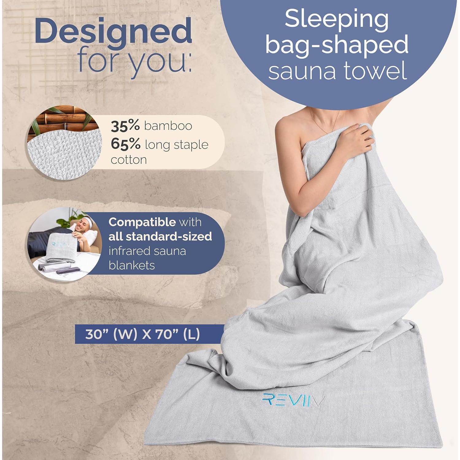 Toalla de Inserción para Sauna REVIIV 70x30 cm 3 Piezas
