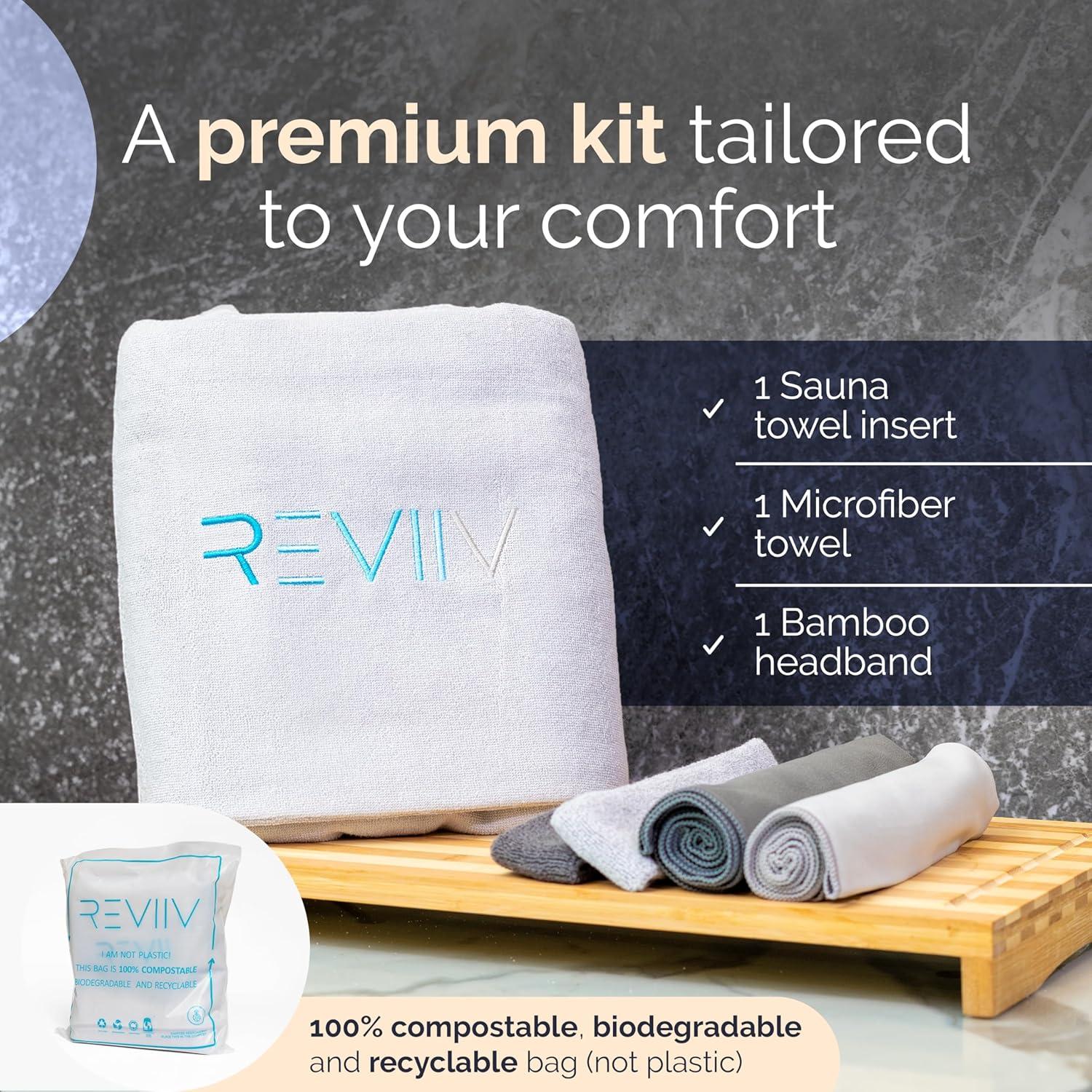 Toalla de Inserción para Sauna REVIIV 70x30 cm 3 Piezas