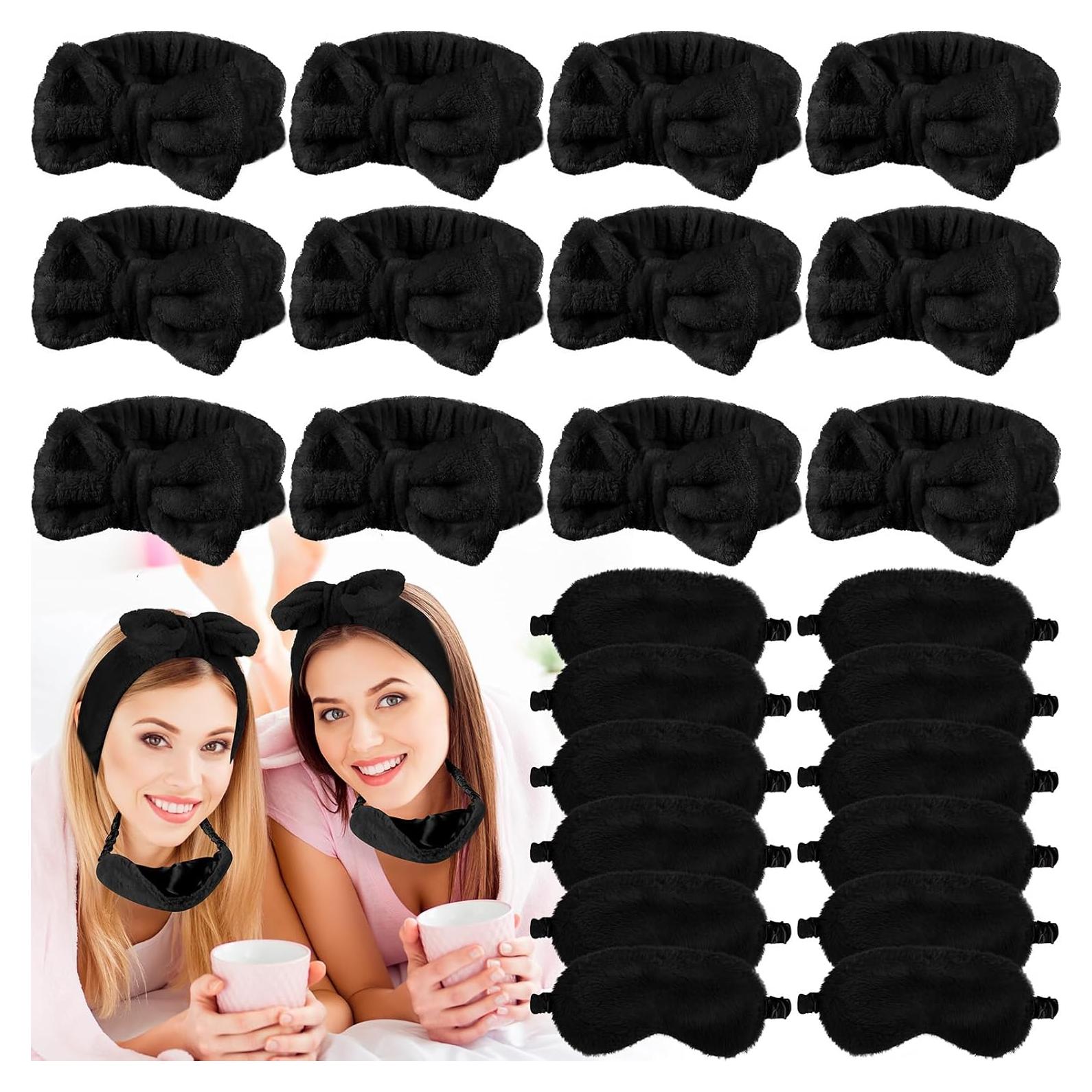 Conjunto de Spa Jexine 24 Pcs: Bandas y Máscaras Negras