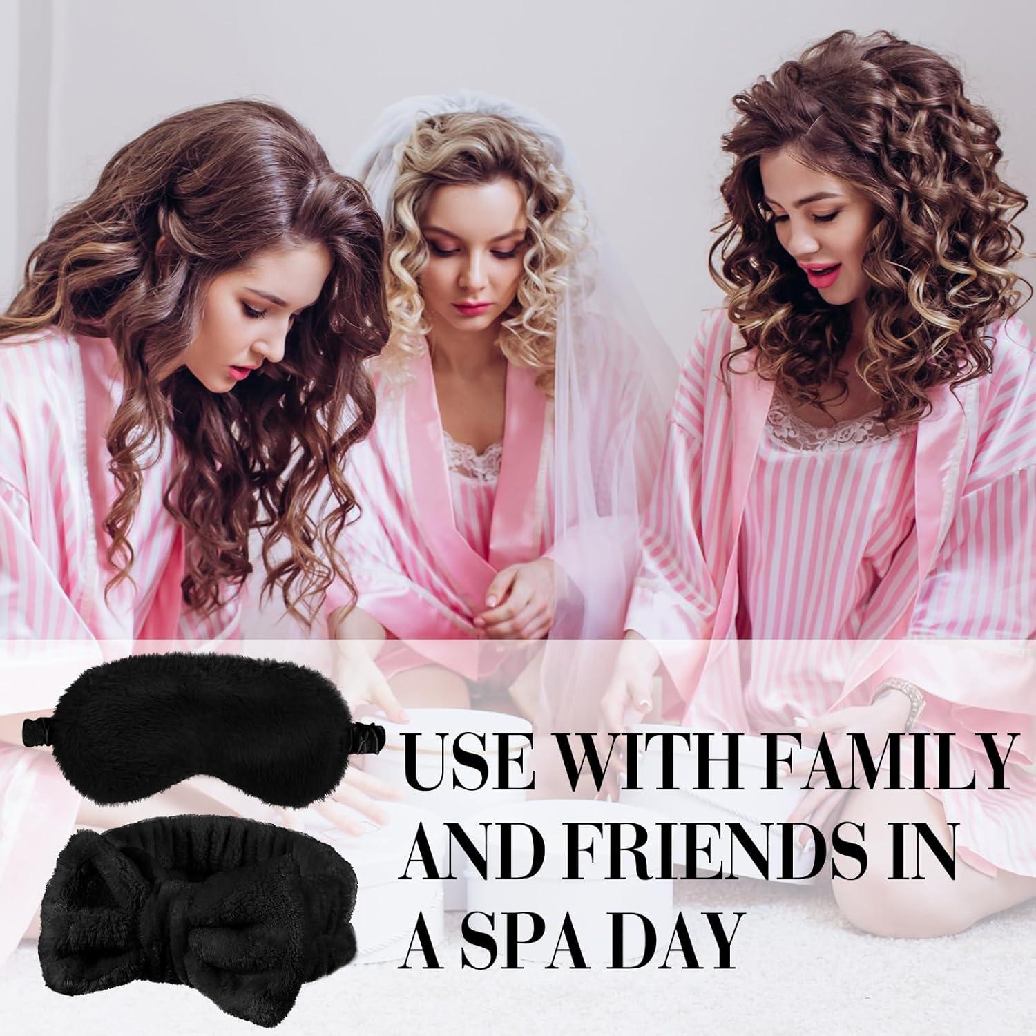 Conjunto de Spa Jexine 24 Pcs: Bandas y Máscaras Negras