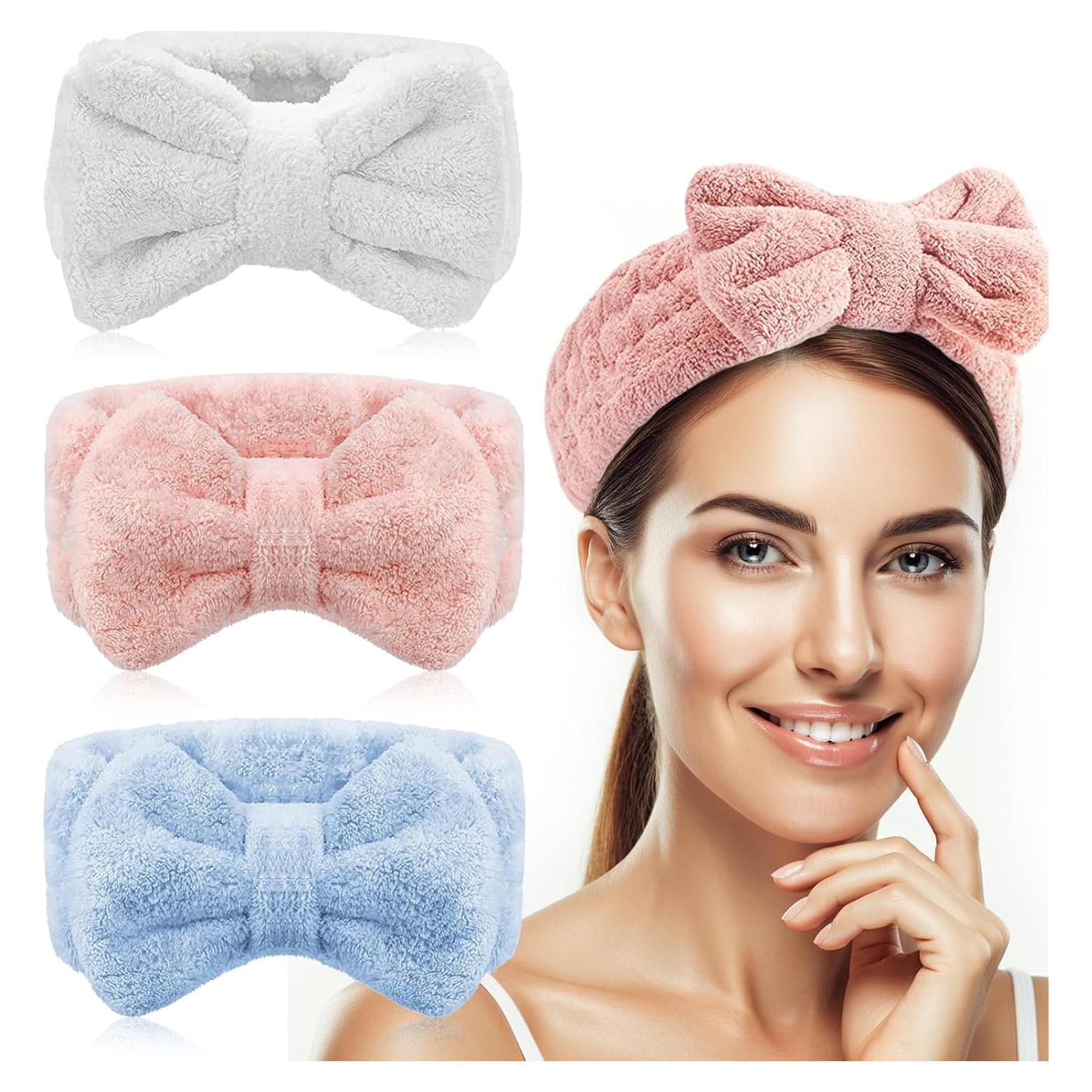 Diademas de Toalla Microfibra Genérica 3 Piezas para Mujeres