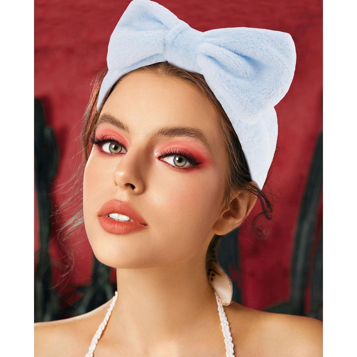 Diademas de Spa Velscrun Azul 5 Pcs para Cuidado Facial