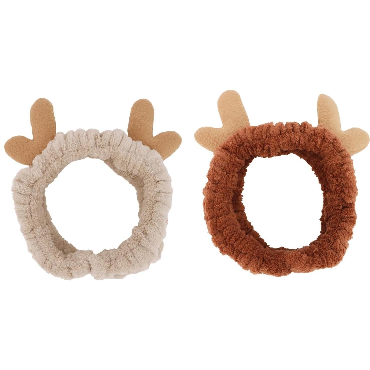 Diadema de Cuidado de Piel Aushamtai con Cuernos de Reno 6 Piezas